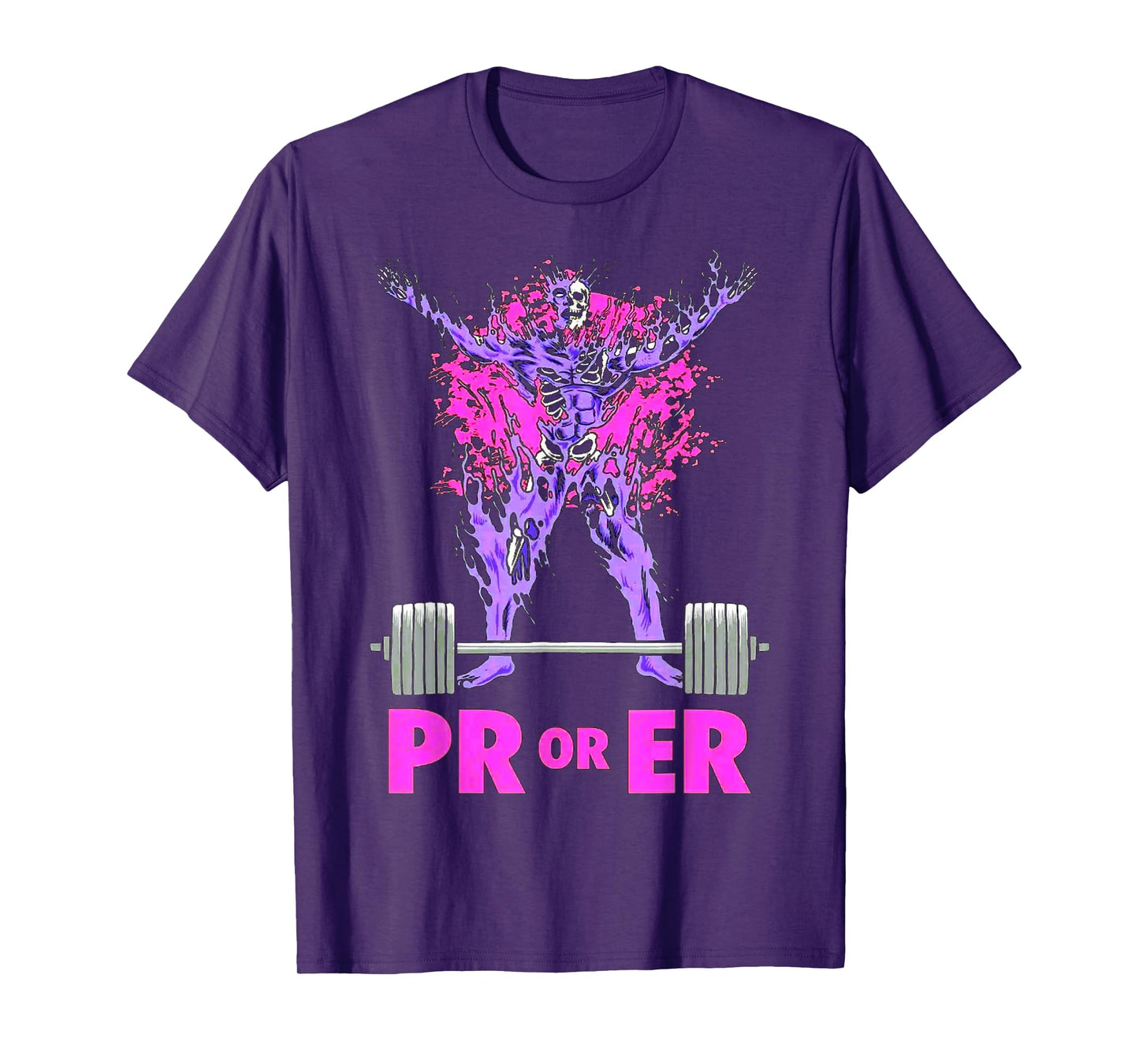 PR Or Er Weightlifting Bodybuilding Fitness Gym workout T-Shirt