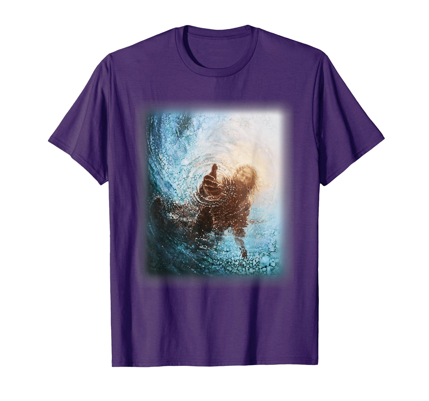 The Hand God Jesus in Water, Jesus Lover Tee T-Shirt