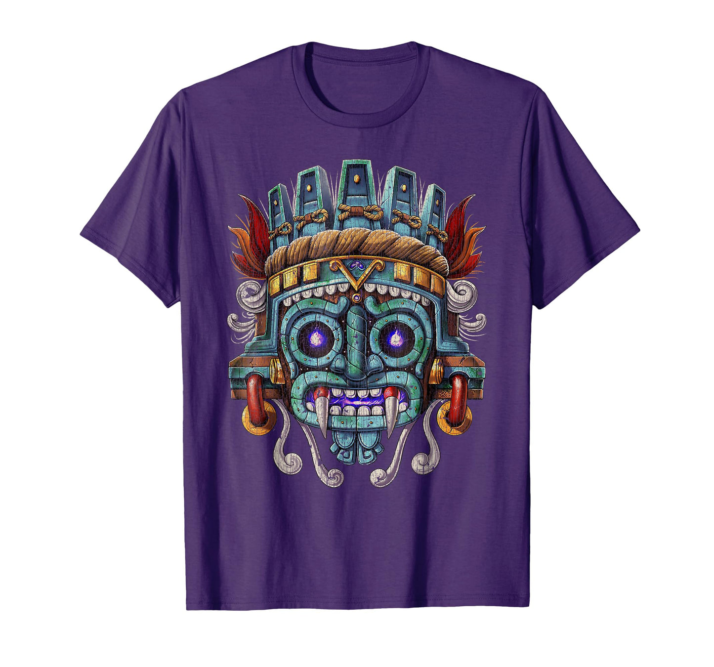 Vintage Aztec God Tlaloc Mayan Mythology Deity Mexican copy T-Shirt