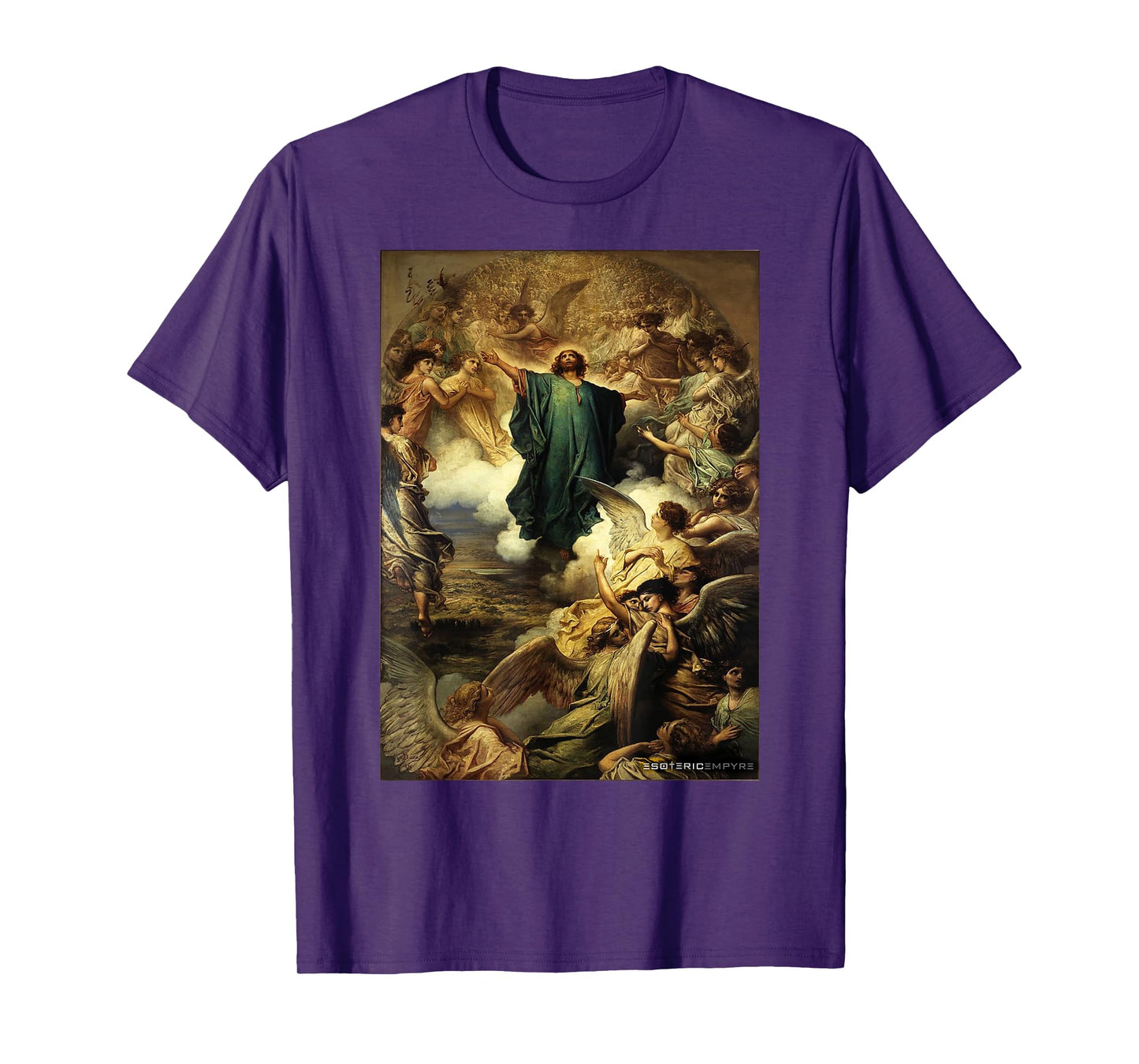 Jesus Christ Ascension Gustave Dore Heaven Angels T-Shirt