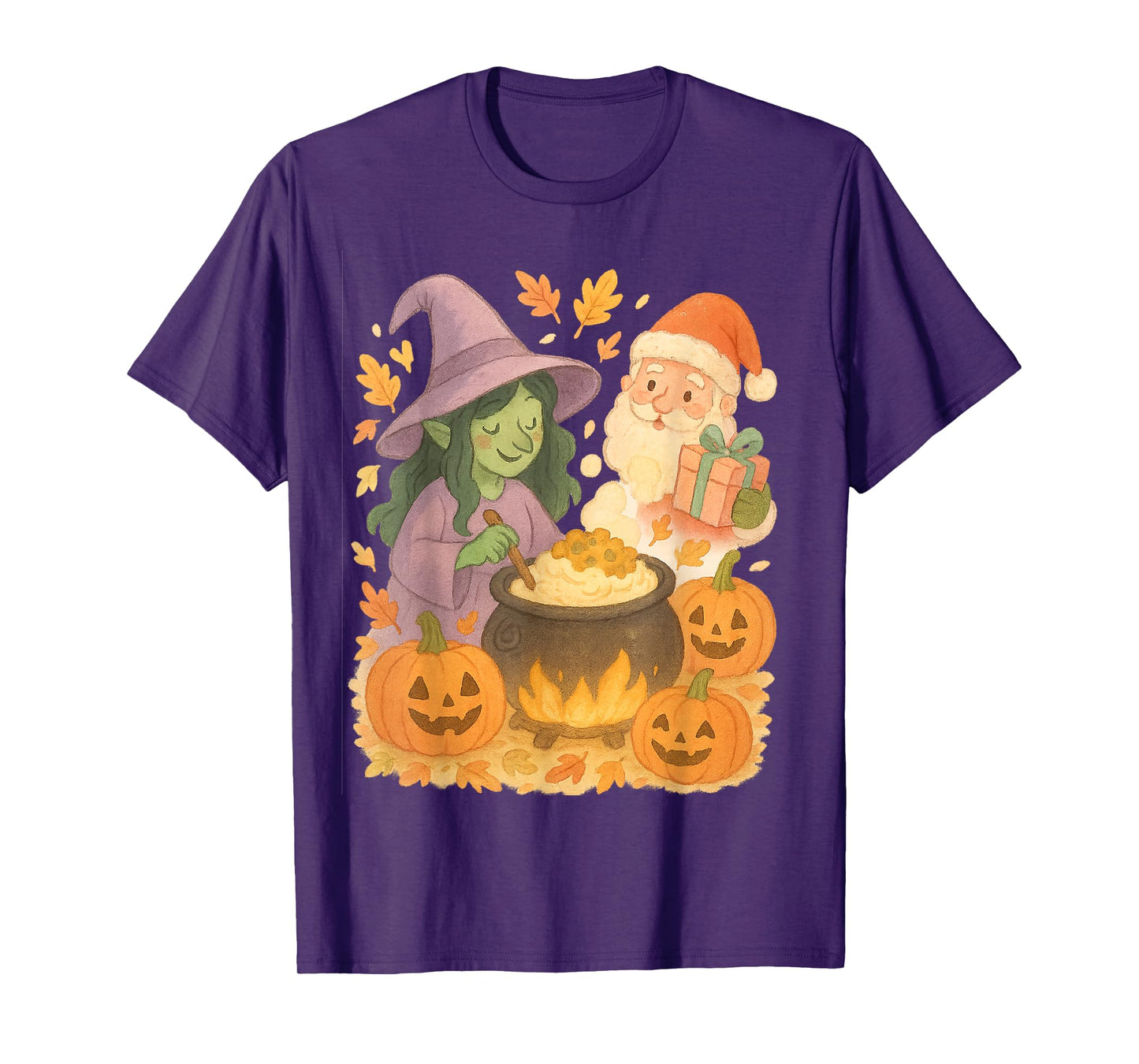 Whimsical Witch Gift for Halloween Thanksgiving Christmas T-Shirt