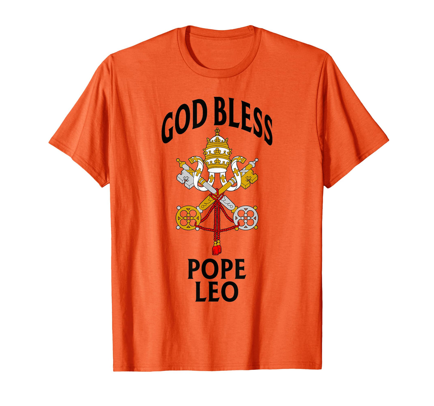 God Bless Pope Leo Vatican Crest Catholic Prayer Blessing T-Shirt