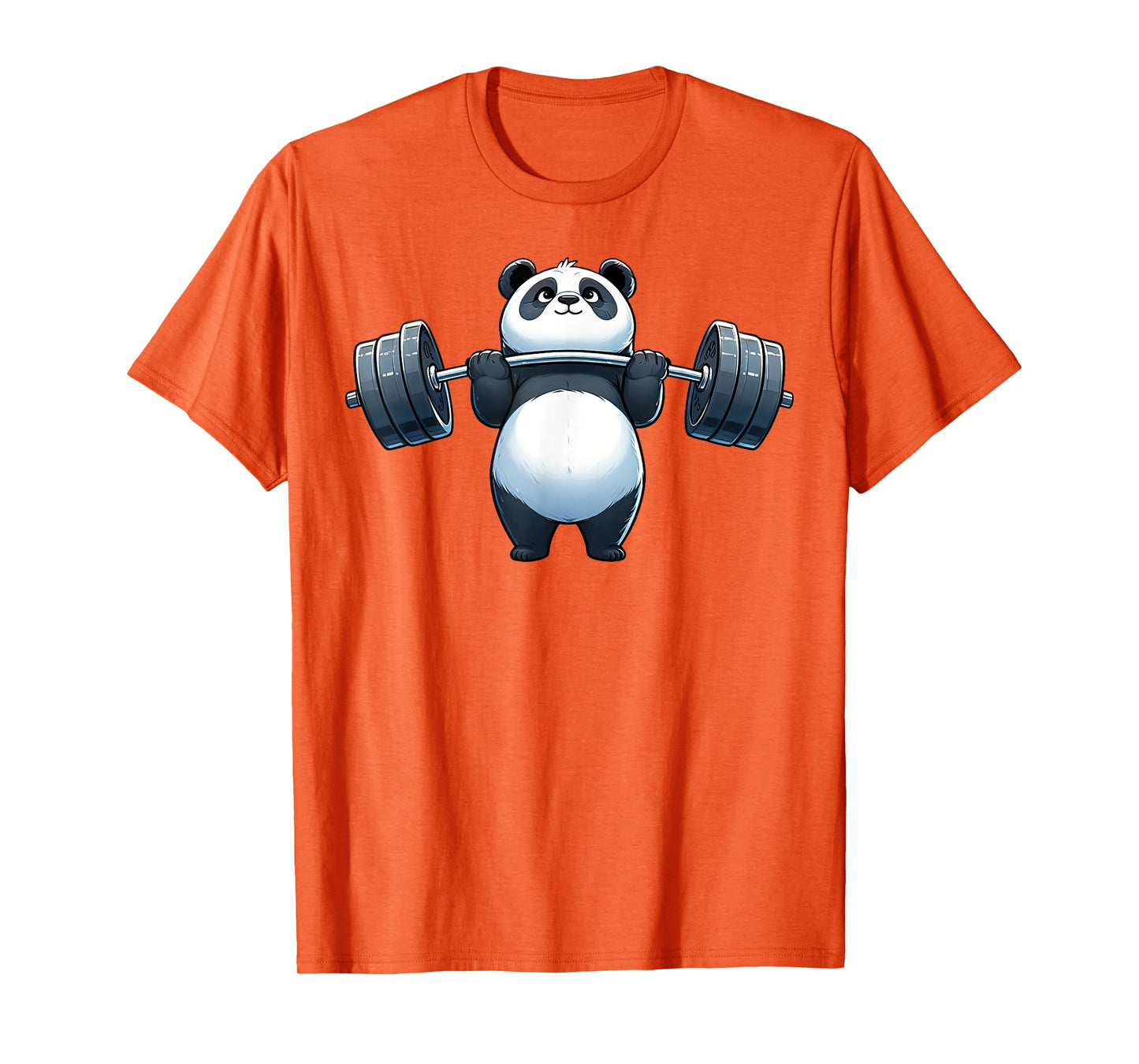 Panda Weightlifting Fitness Gym Training Bodybuilding T-Shirt