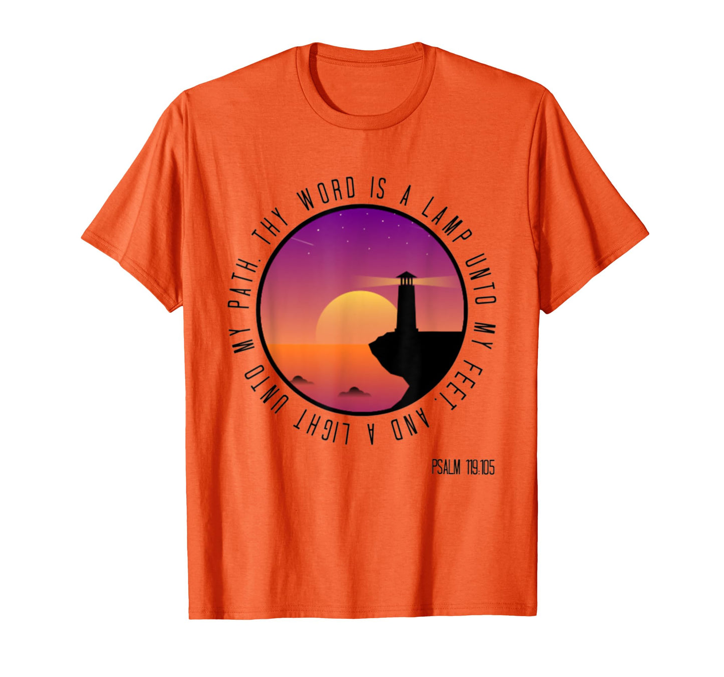 Psalm 119:105 Thy Word Is Christian Bible Verse T-Shirt T-Shirt