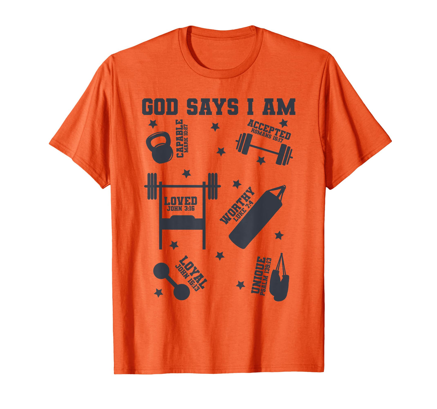 God Says I Am Gym Lover Men Women Christian T-Shirt
