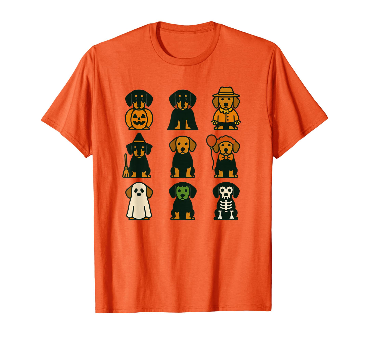 Dachshund Halloween Costume Funny Scary Dog Ghost Witch T-Shirt