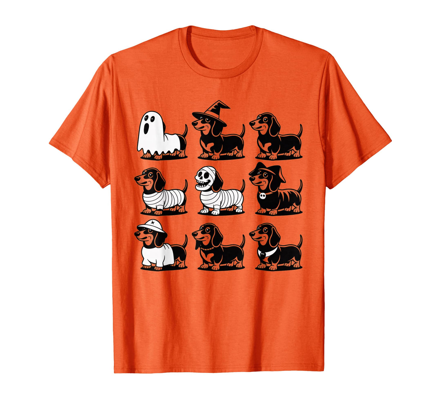 Spooky Scary Dachshund Cute Halloween Dog Ghost Dachshund T-Shirt