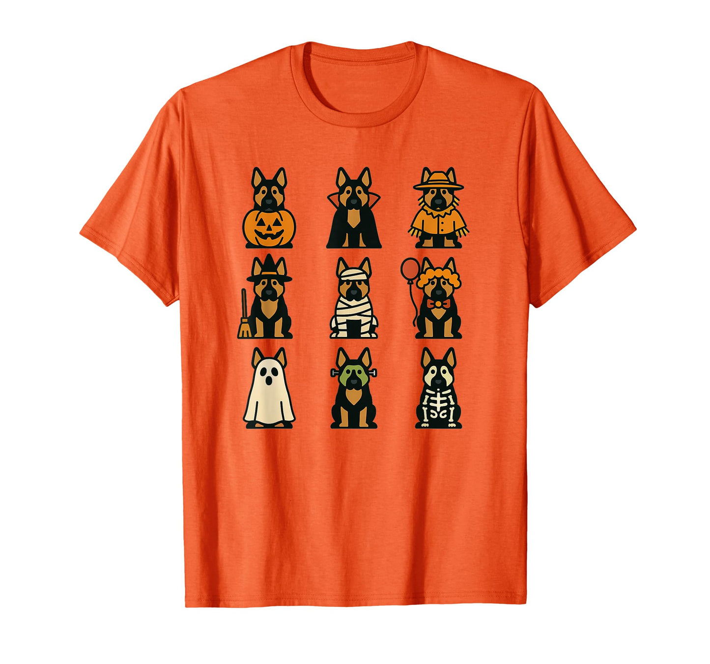 German Shepherd Halloween Costume Funny Scary Dog Ghost T-Shirt