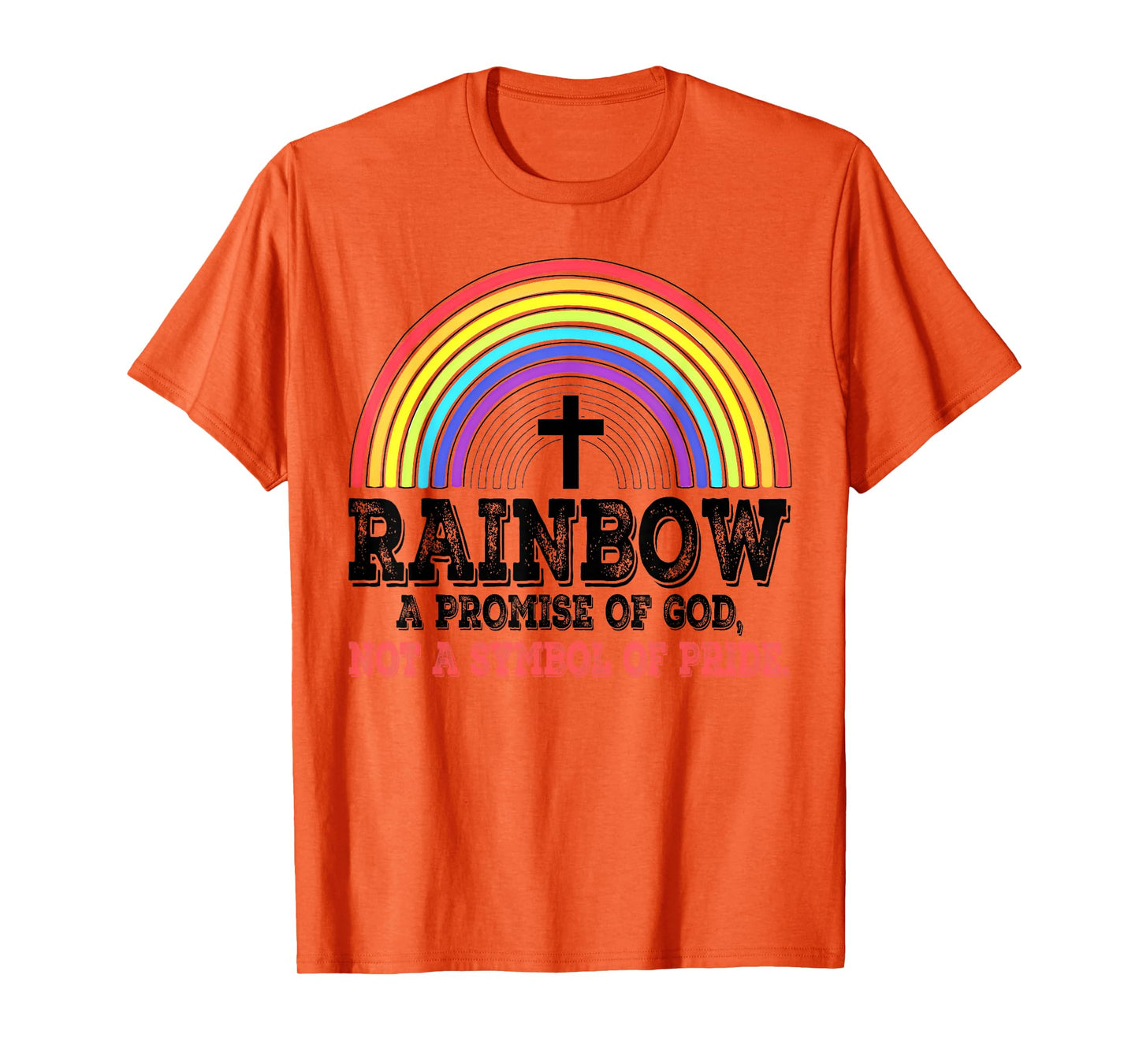 Rainbow A Promise Of God Not A Symbol Of Pride T-Shirt