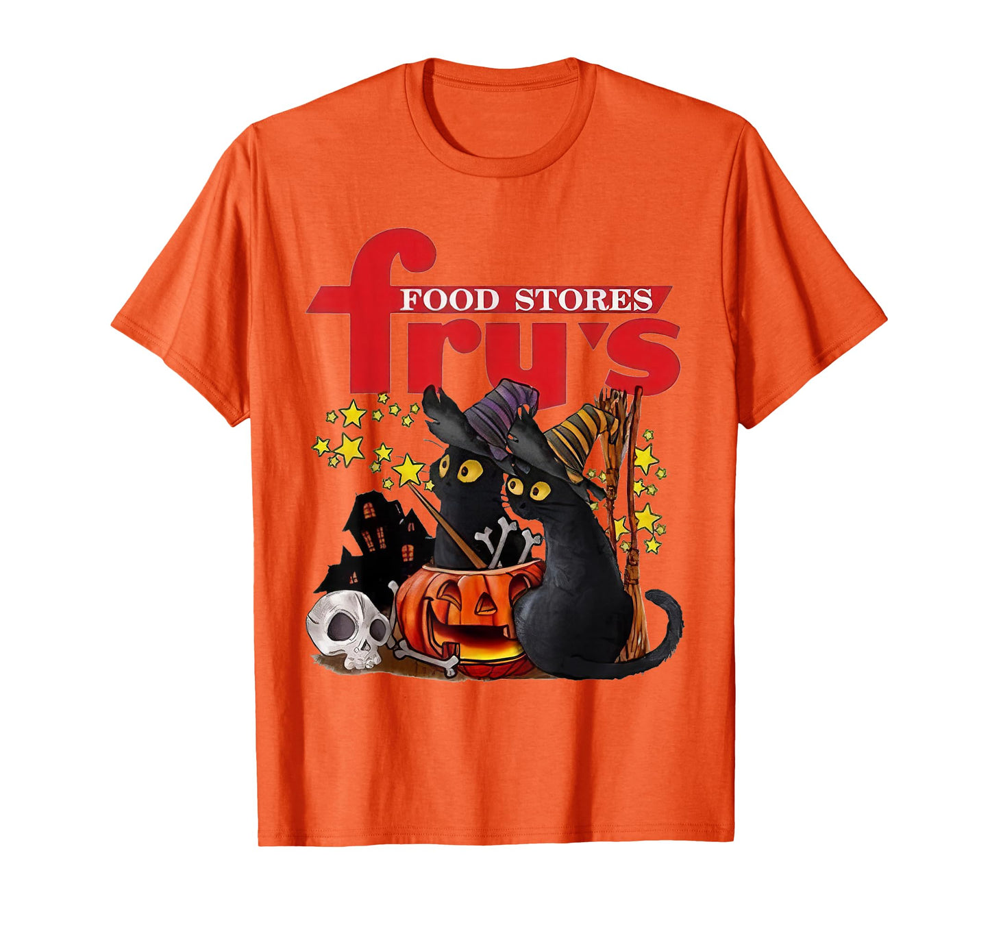 Fry’s Food and Drug X Black Cat Witch Halloween T-Shirt