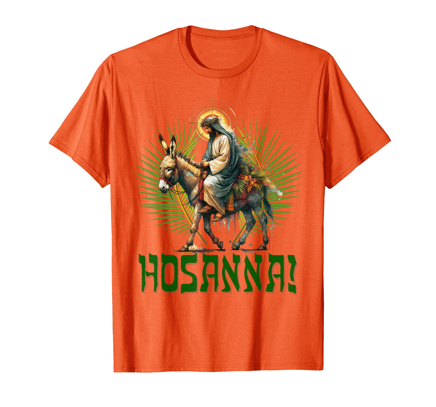 Hosanna! Christian Palm Sunday Jesus riding a Donkey T-Shirt
