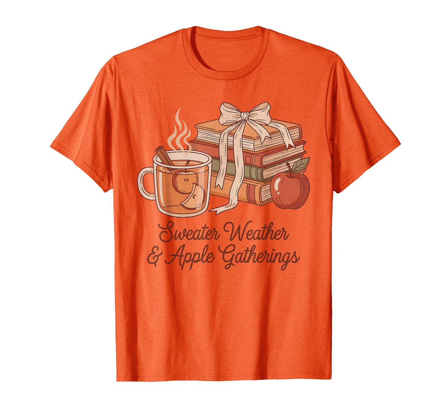 Sweater Weather and Apple Gatherings Vintage Fall Picking T-Shirt