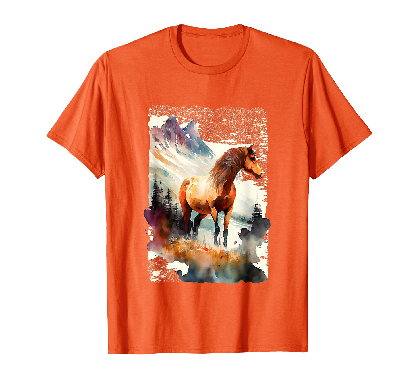 Majestic Horse In Mountain Landscape T-Shirt