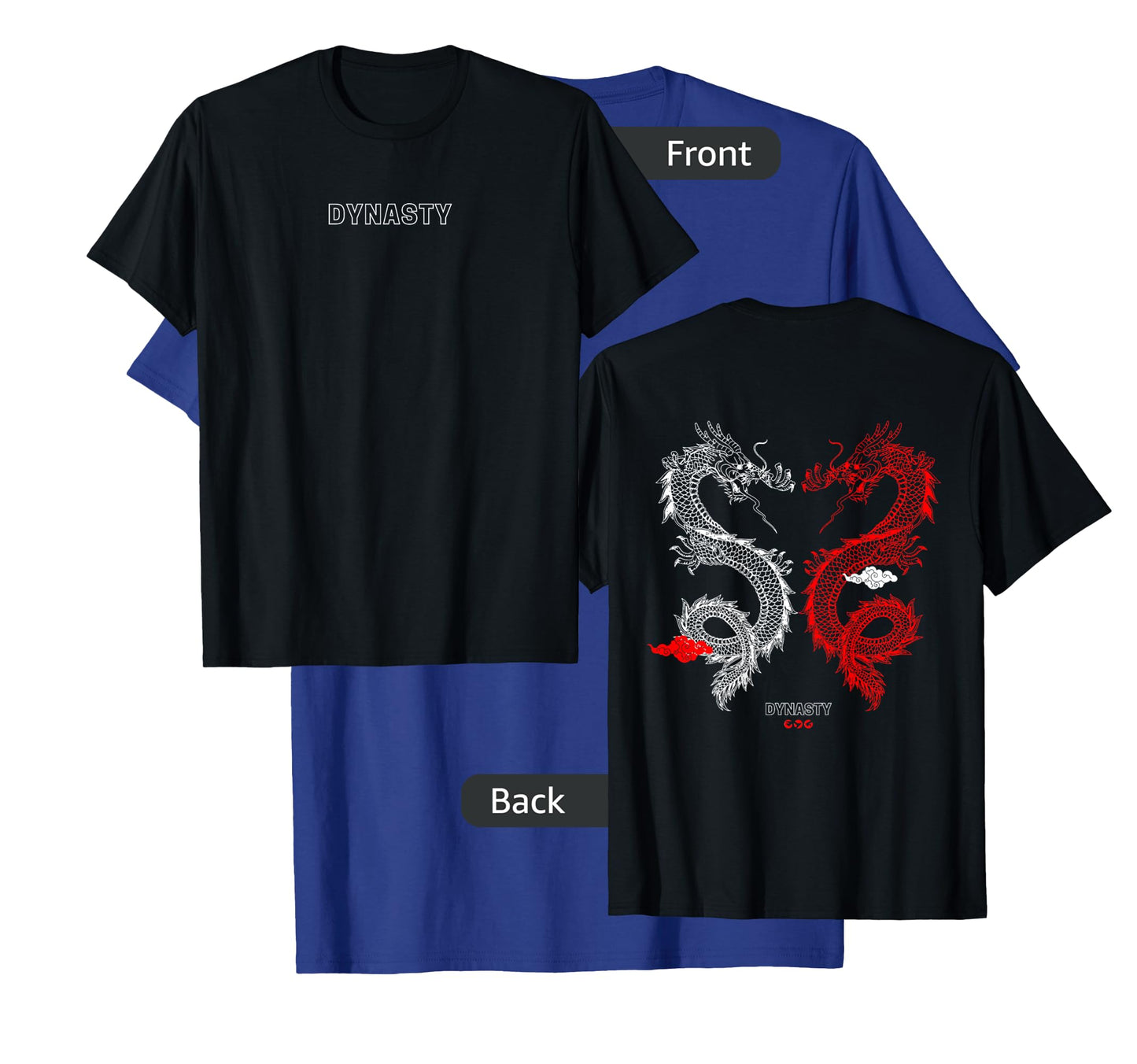 Mens Trendy Dynasty Dragon Gym Pump Cover T-Shirt