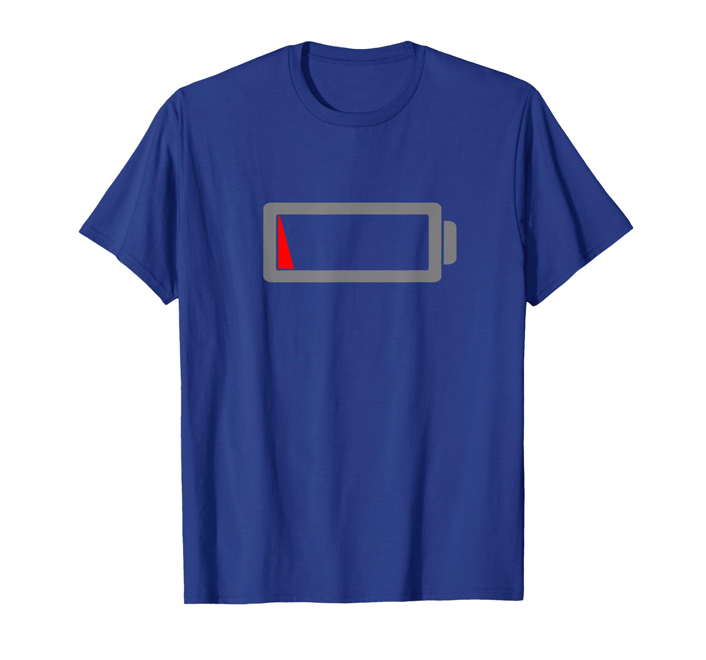 Low Battery Funny Humor Low Energy Sarcasm Design Men Women T-Shirt