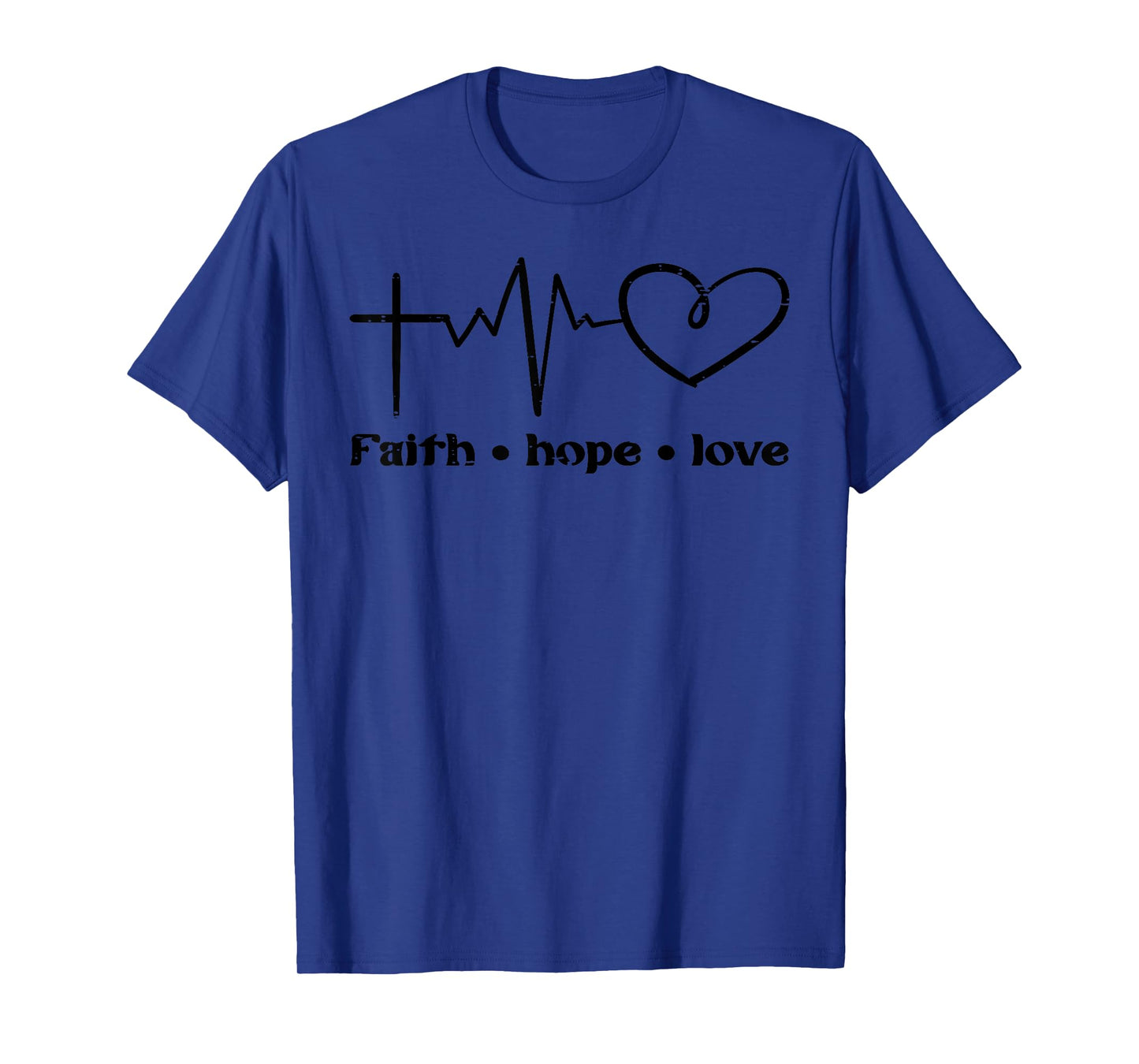 Cross Faith Hope Love God Jesus Christian Men Women Kids T-Shirt