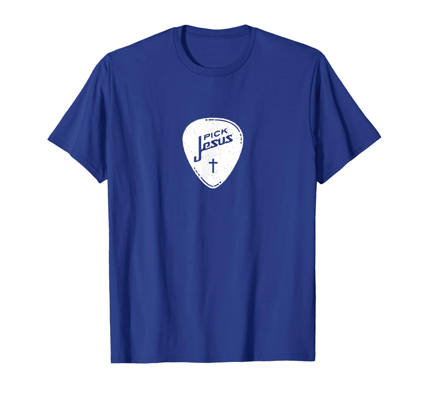 Christian Shirt - Vintage Guitar Pick Jesus Cross Worship T-Shirt