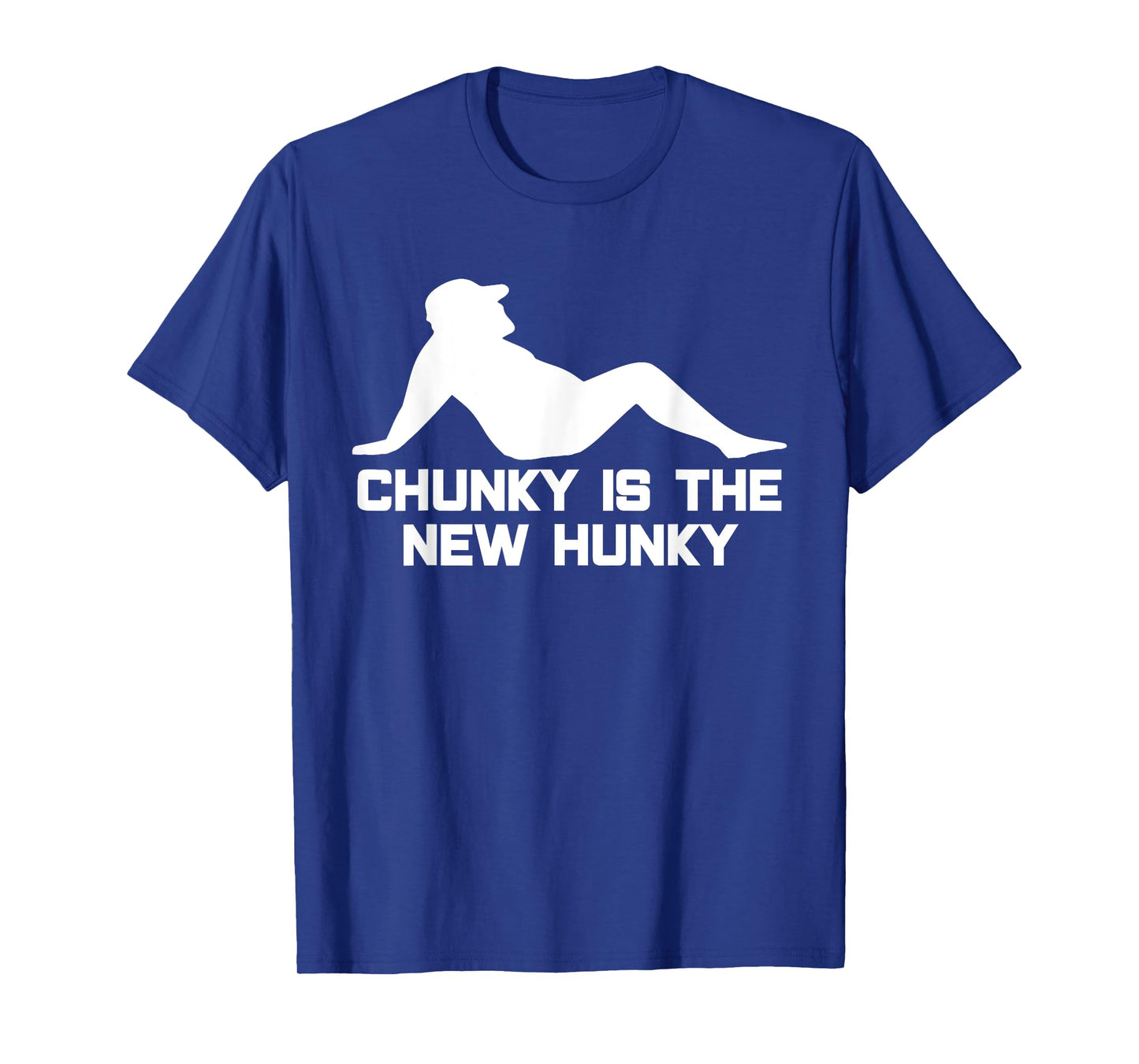 Dad Bod Chunky Is The New Hunky Dadbod Silhouette Beer Gut T-Shirt