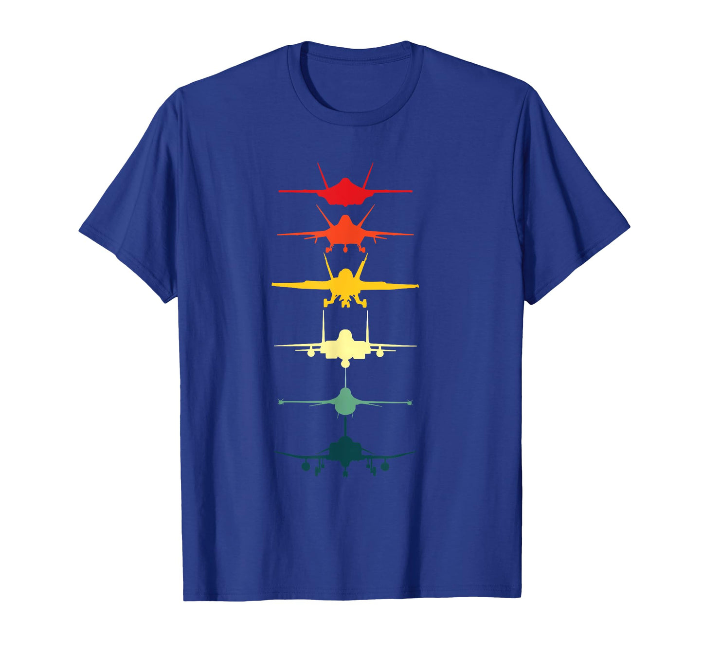 Vintage Air Force Fighter Jets F-4 F-111 F-15 F-16 F-22 F-35 T-Shirt