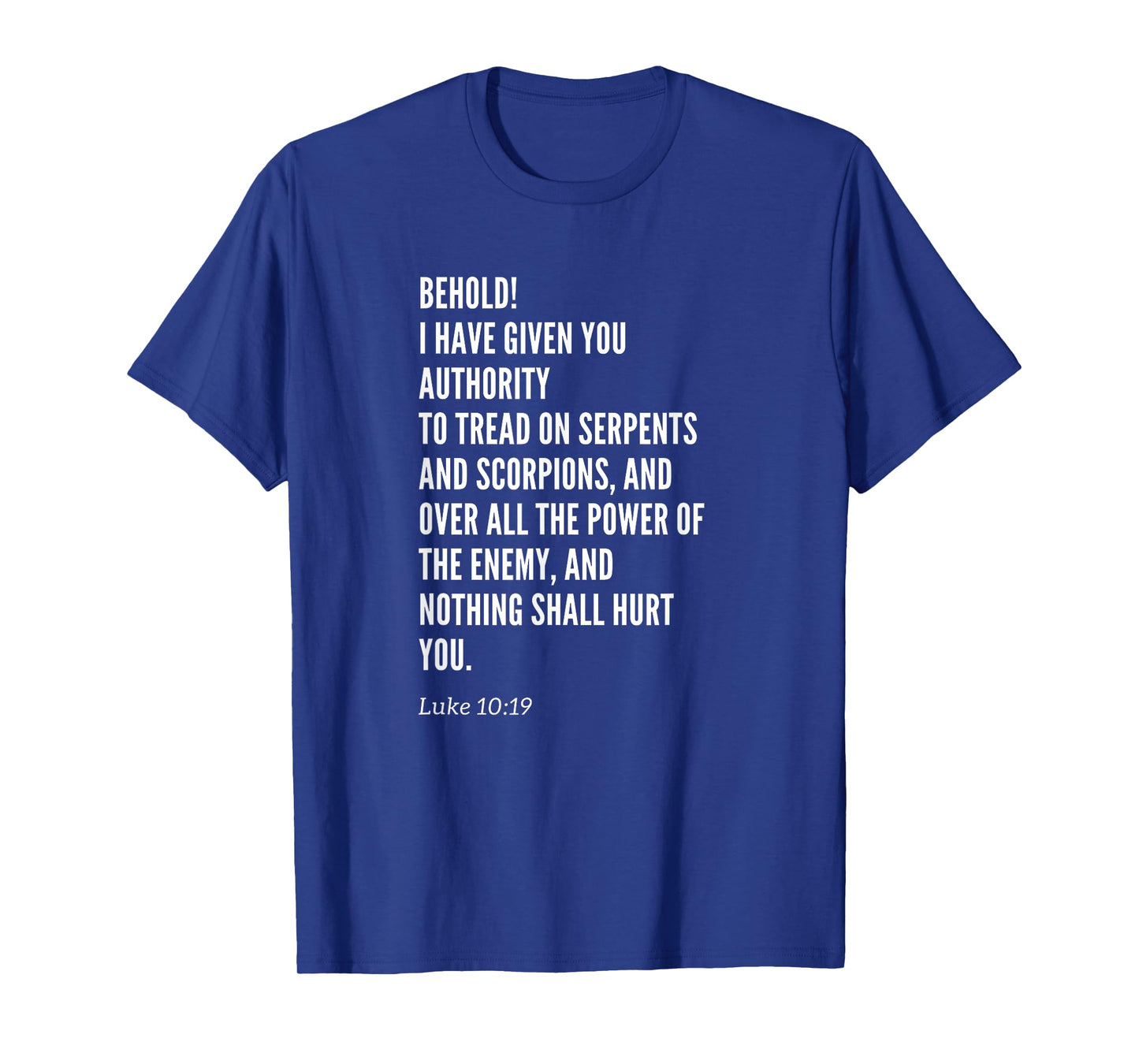 Christian Womens Girls Mens Boys Luke Ten Nineteen T-Shirt