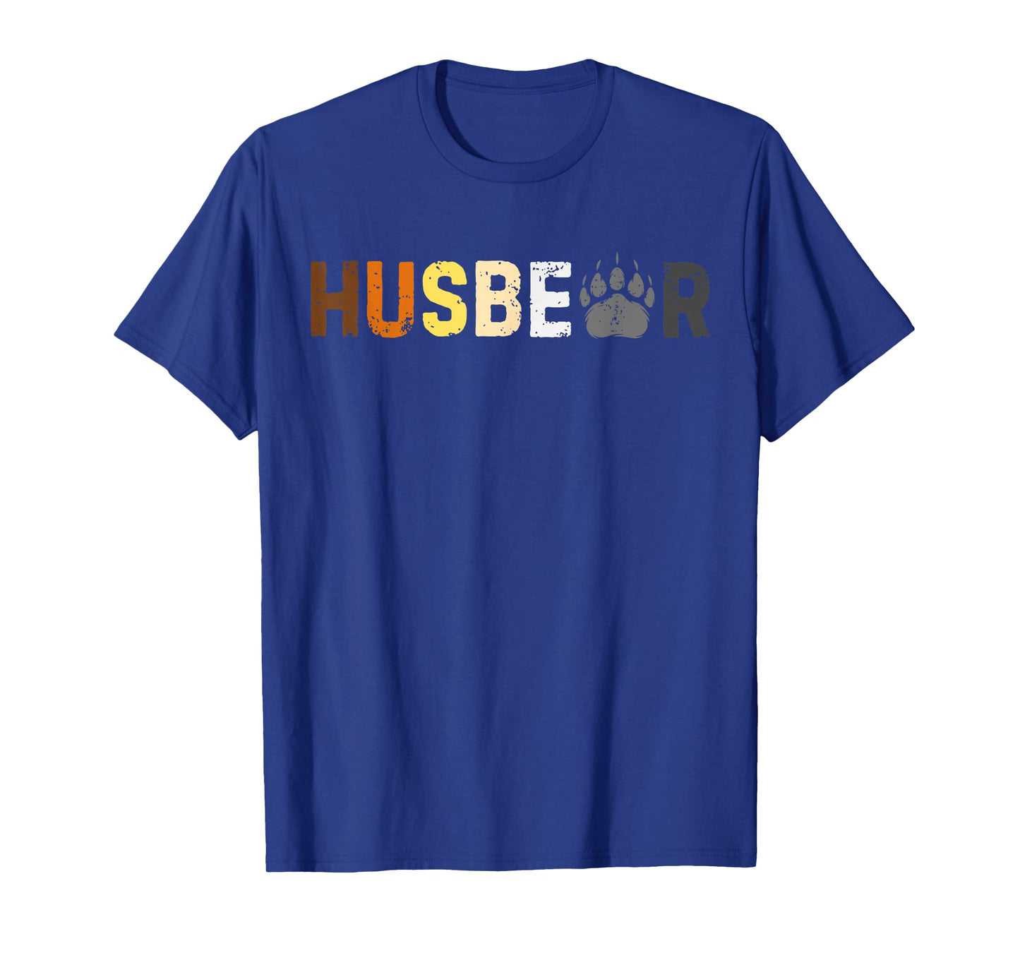 Gay Husbear Bear Pride Subtle Retro Style T-Shirt