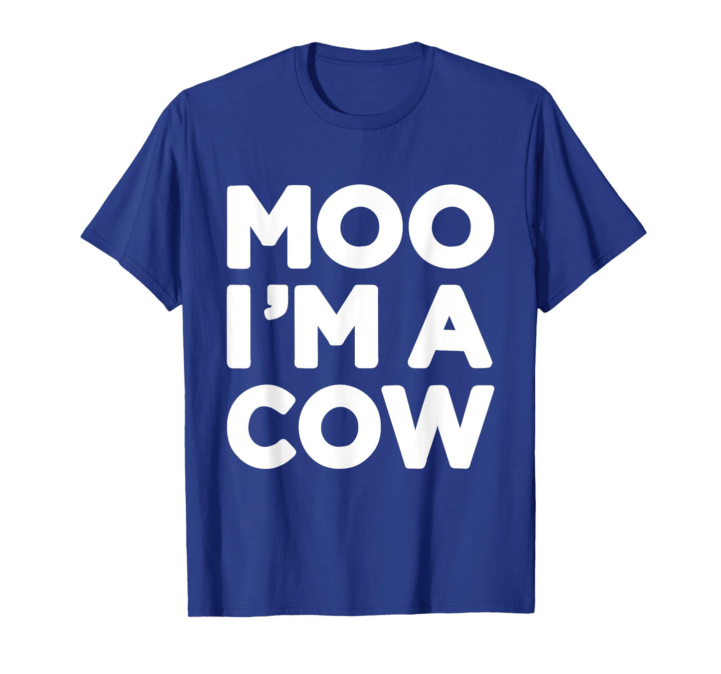 Moo Im a cow funny lazy costume for halloween party T-Shirt