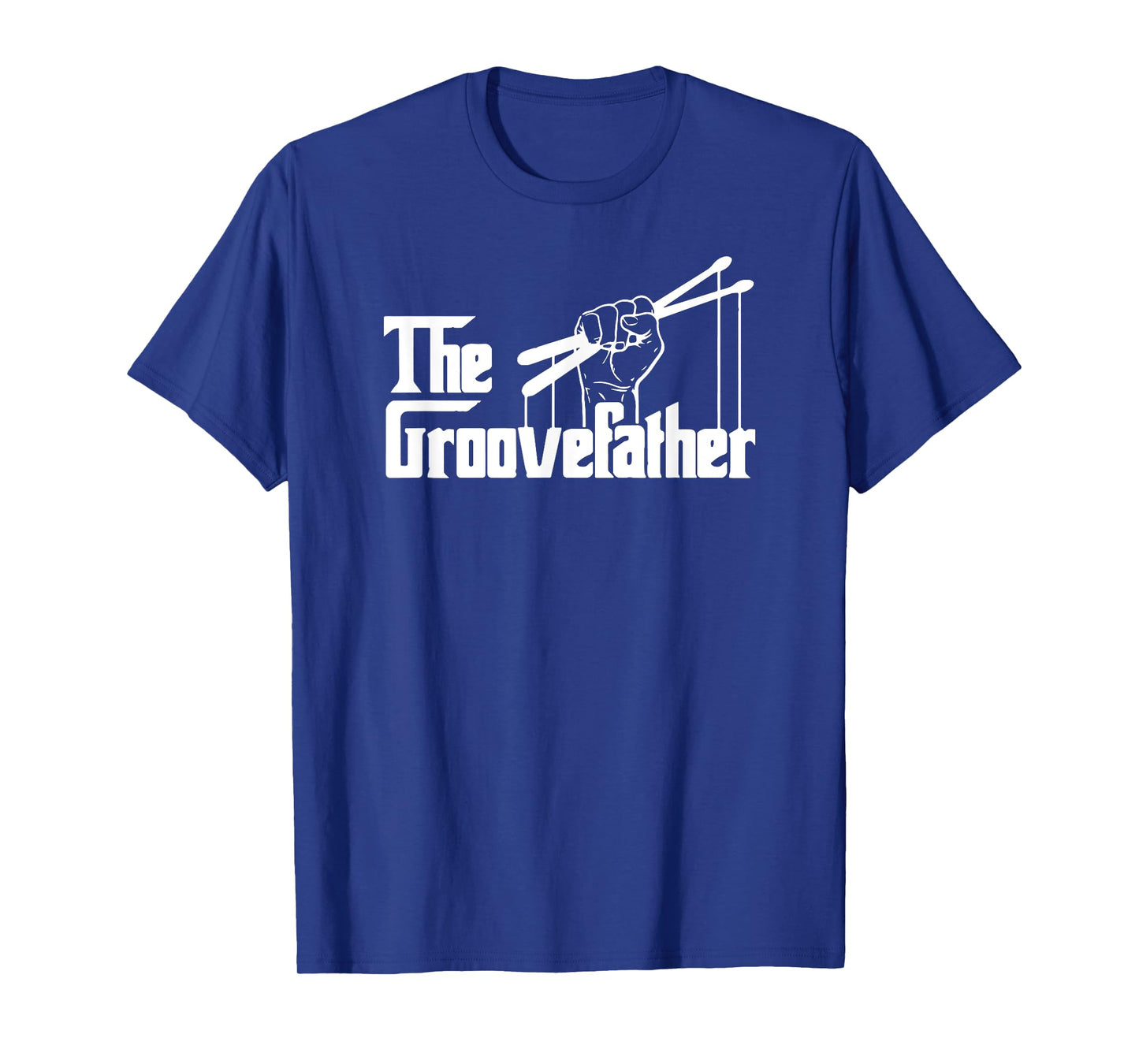 The Groovefather Vintage Drums Drumming Band Drummer T-Shirt