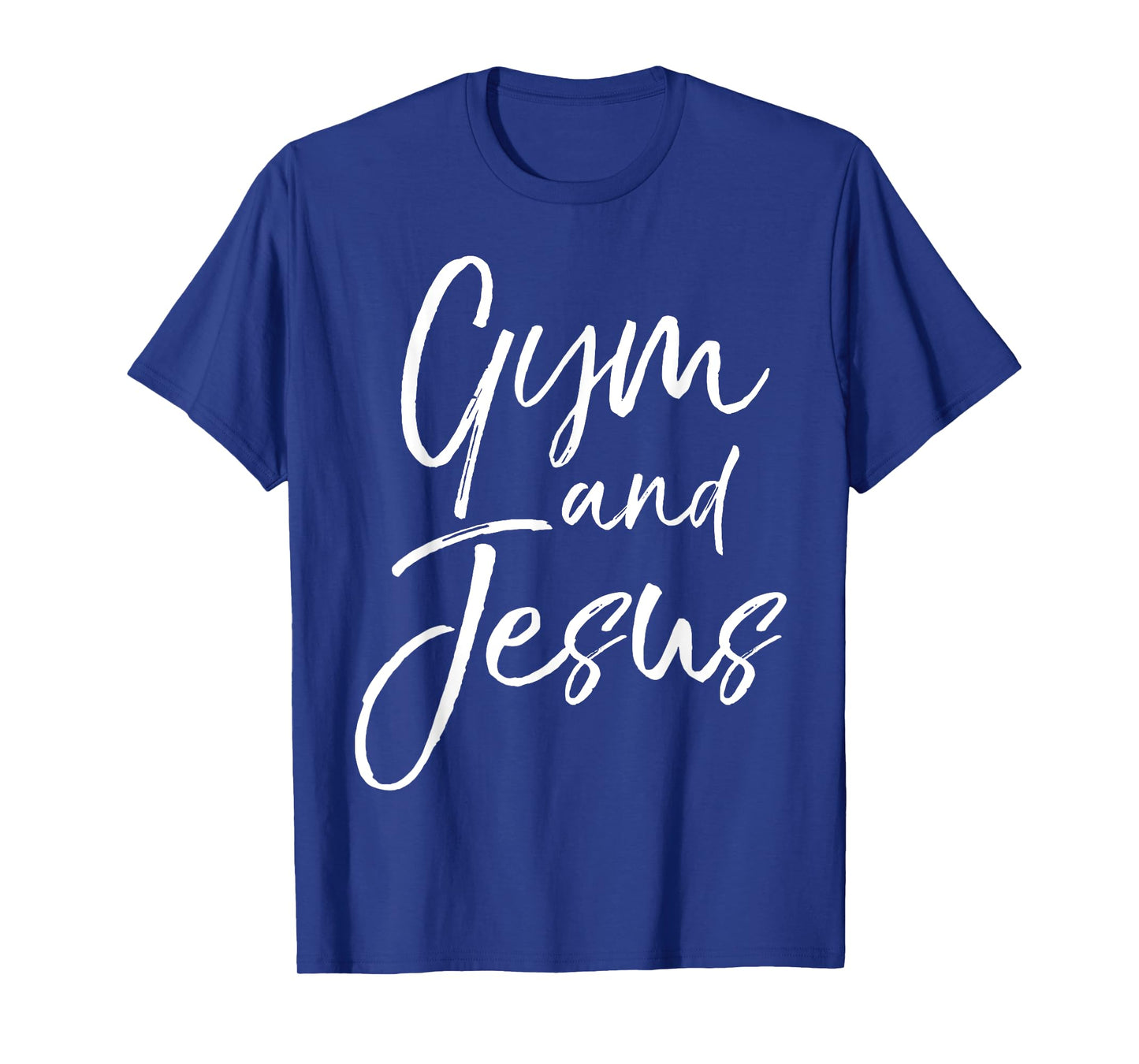 Cute Christian Workout Gift for Women Funny Gym and Jesus T-Shirt