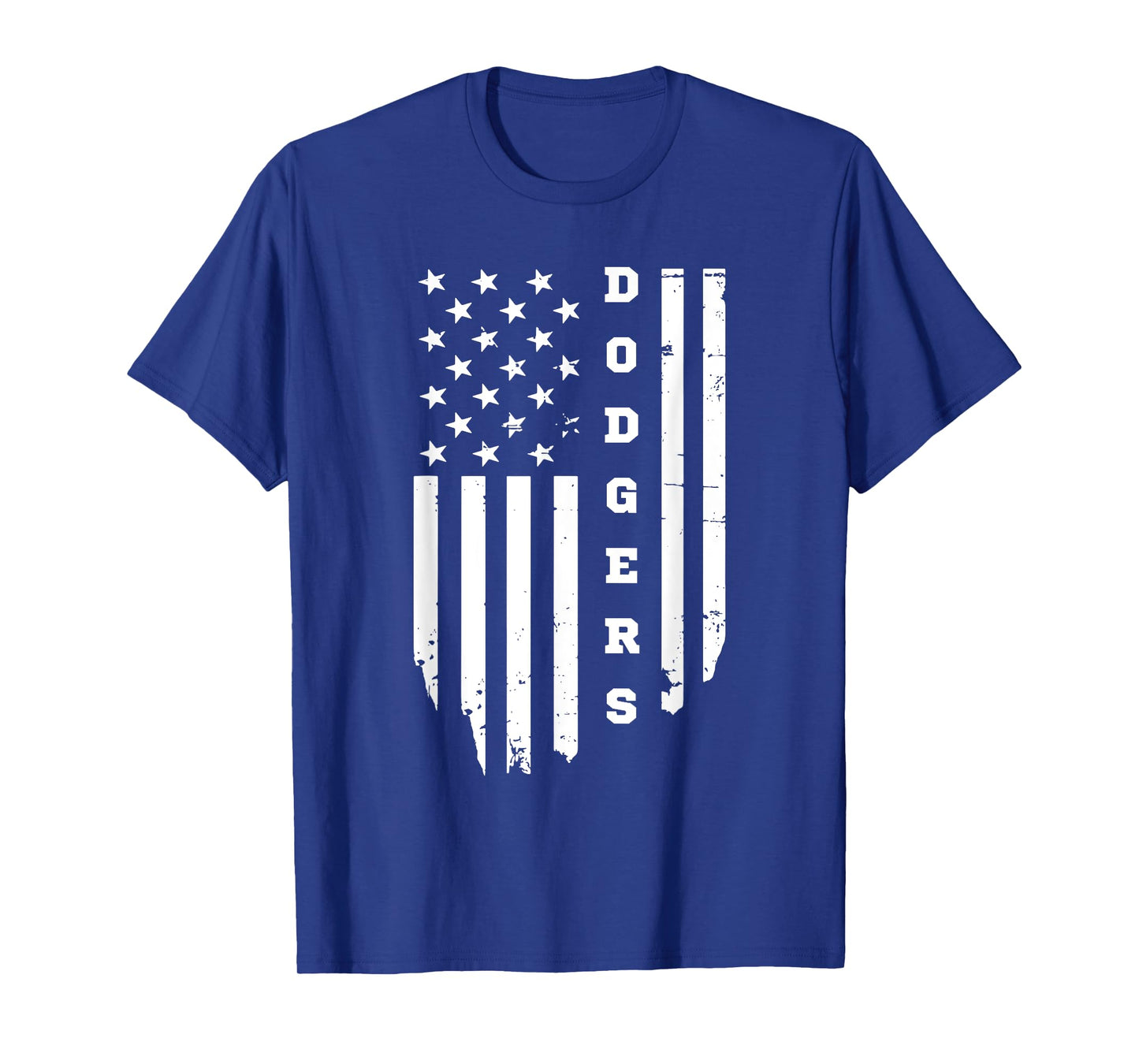 Vintage USA Flag, Dodgers Name Throwback Vintage Retro T-Shirt