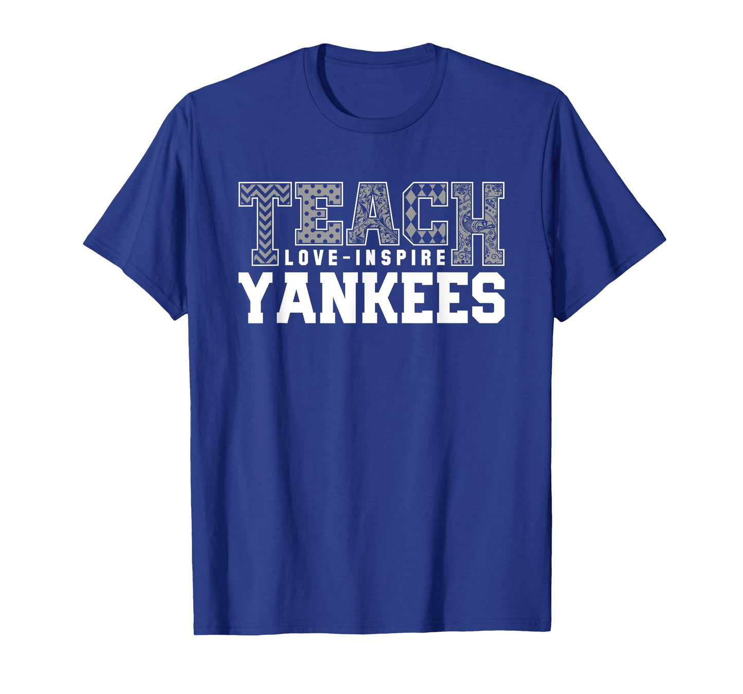 Yankees North Teach Love Inspire Slogan HS T-Shirt