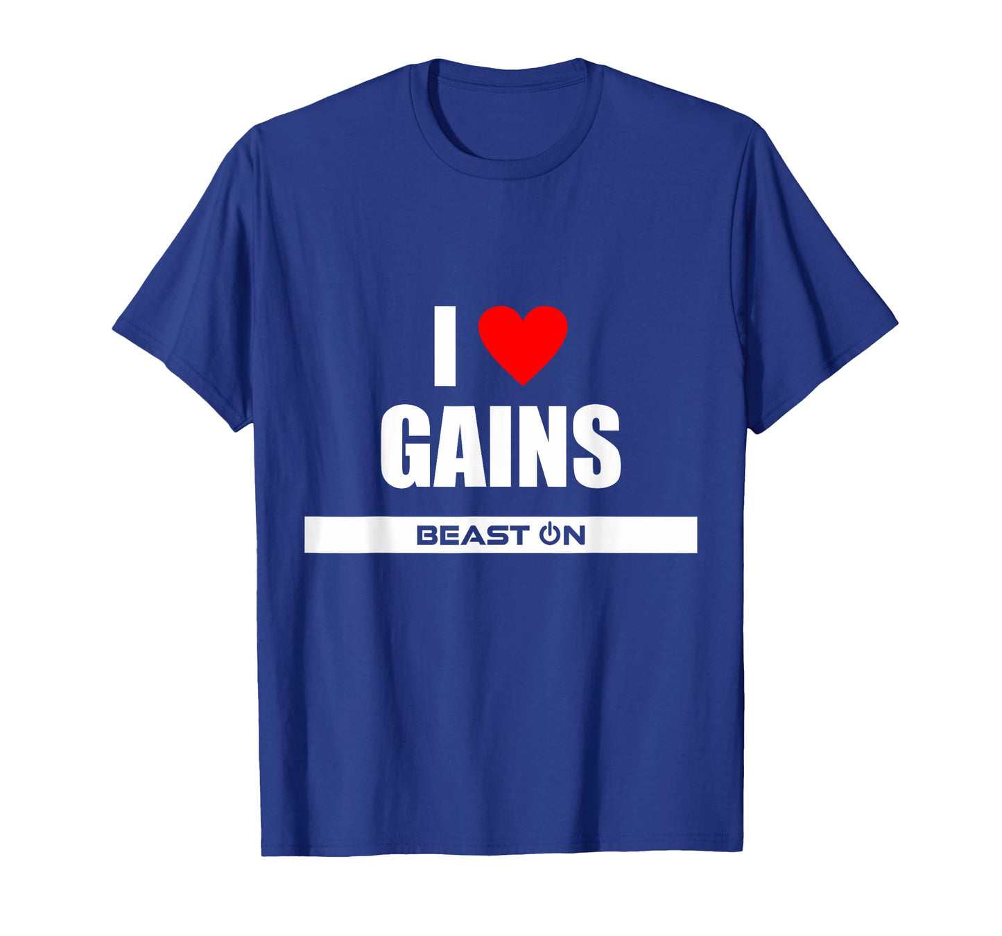 I Love Gains Bodybuilding Gainz Gym Fitness Training Workout T-Shirt