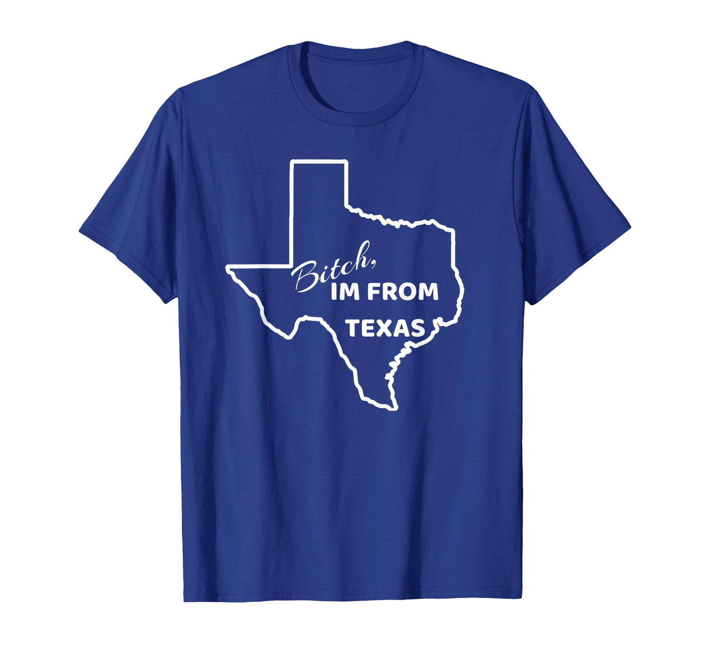 Bitch, Im From Texas Funny State Outline Bbq Party Work Tee T-Shirt