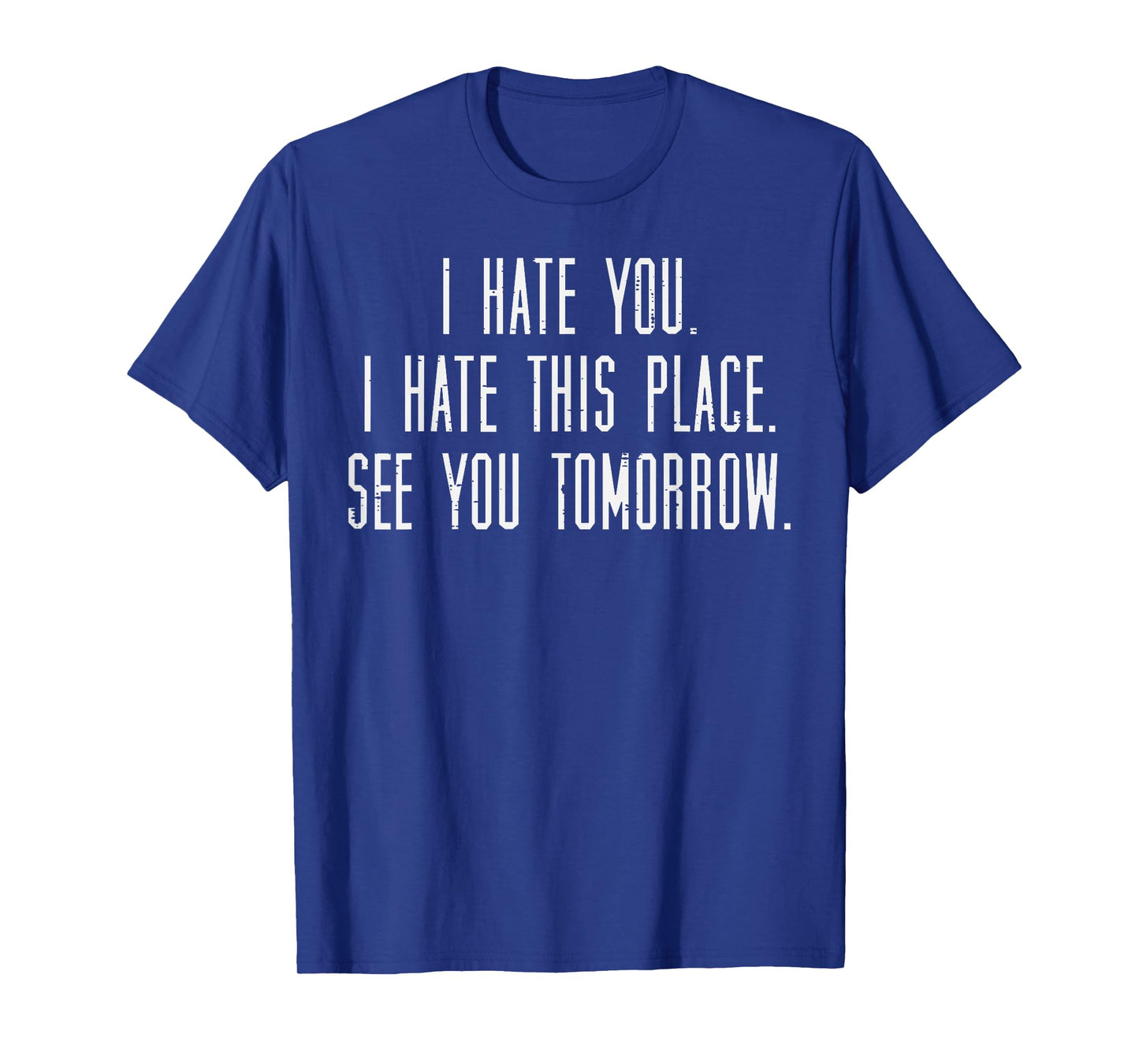 Gym I Hate You This Place See You Tomorrow Workout Men Women T-Shirt