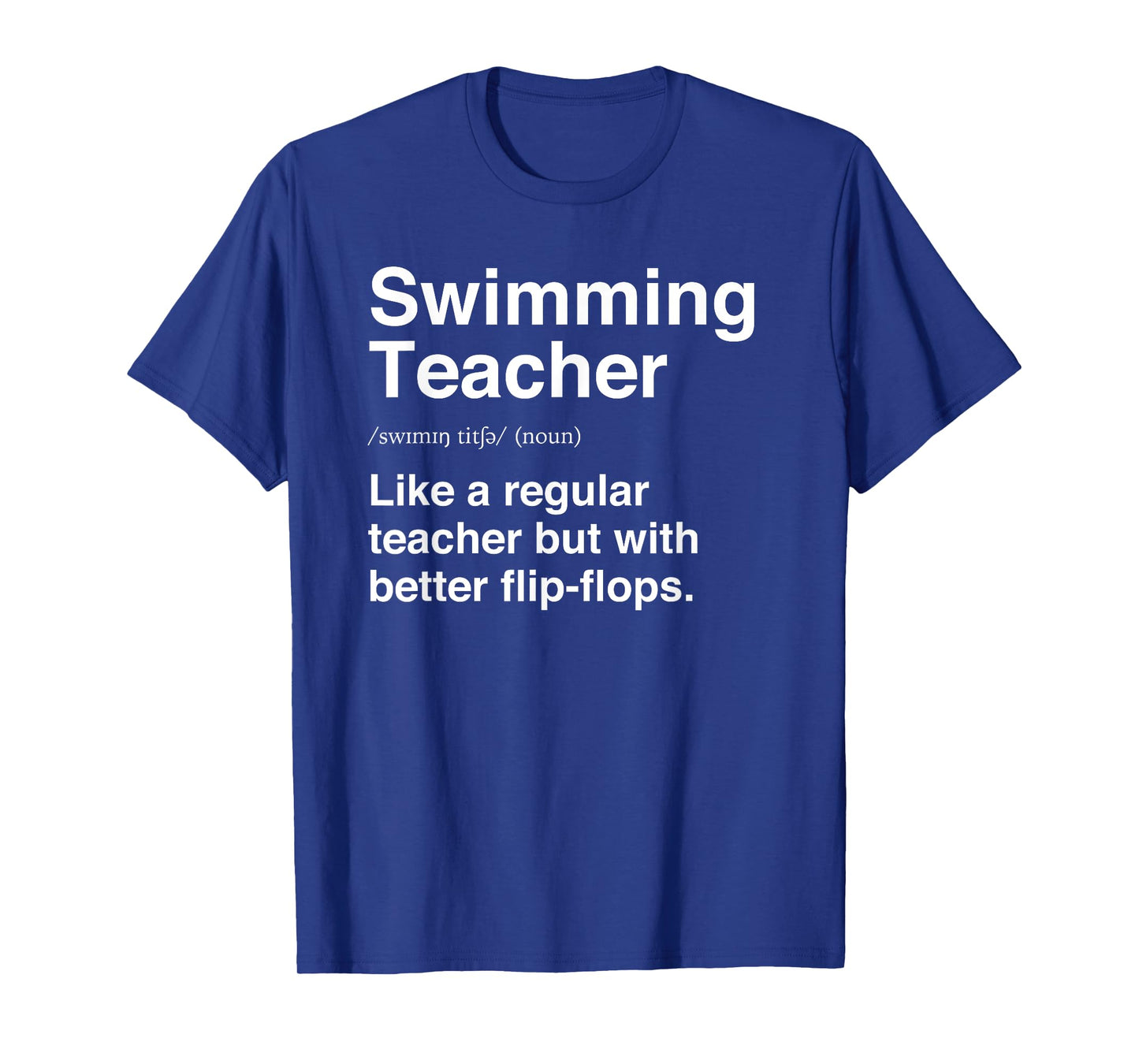 Swimming Teacher Funny Definition Swim Trainer Coach T-Shirt for Men Women