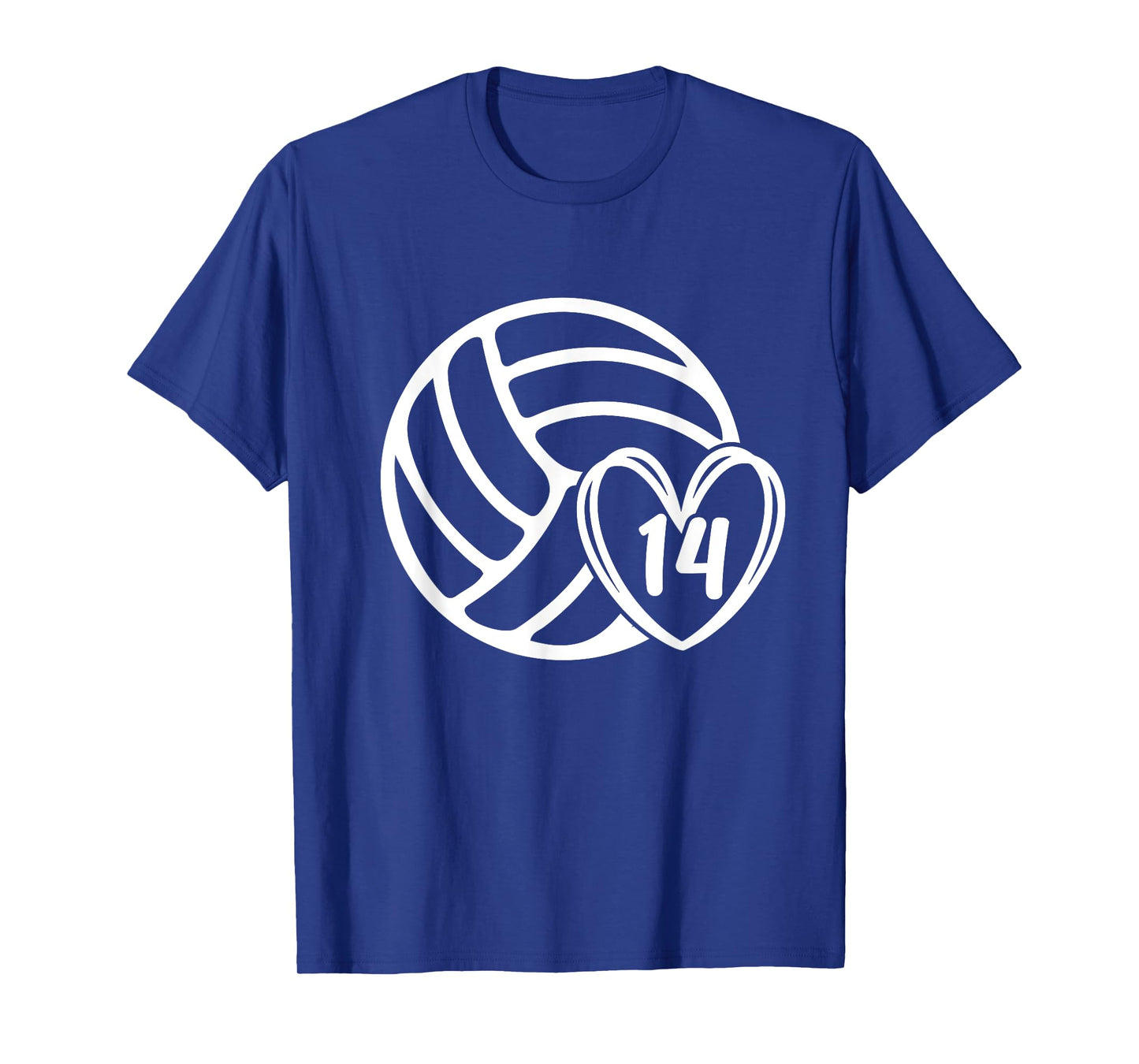 Volleyball Player #14 Volleyball Mom Dad Number 14 T-Shirt