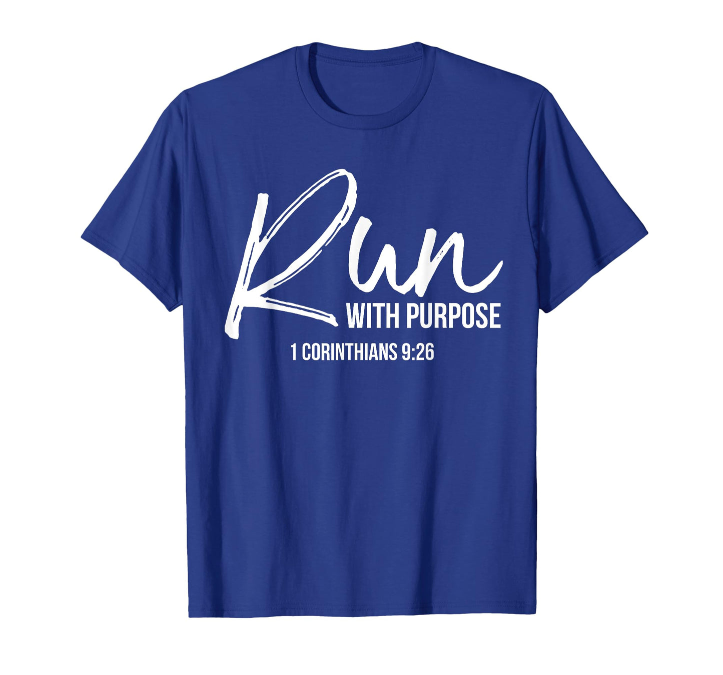P37 Design Studio Jesus Shirts Christian Runner Gift Running Gear Run With Purpose Quote T-Shirt - Women's, Black, Small, Short Sleeve, Classic Fit, Cotton 100%