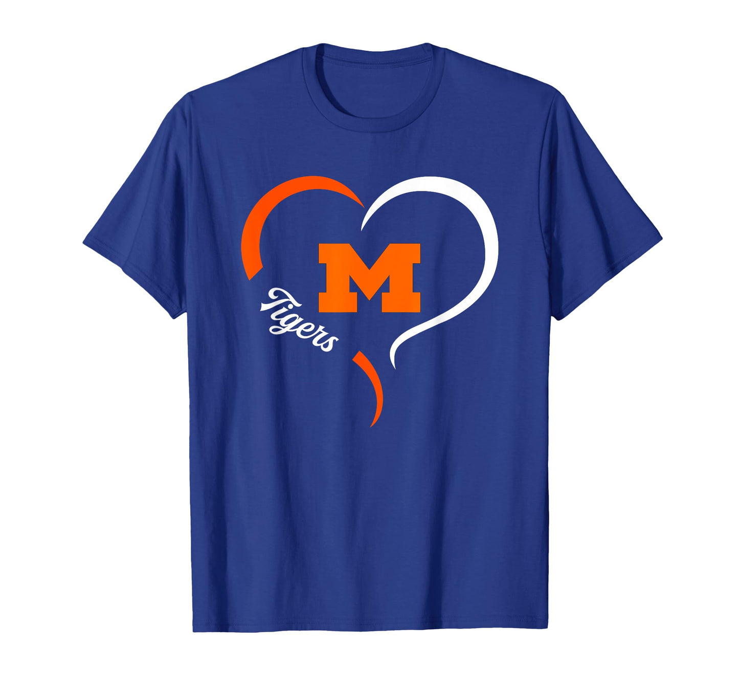 Massillon Tigers Logo Half Heart Slogan HS T-Shirt