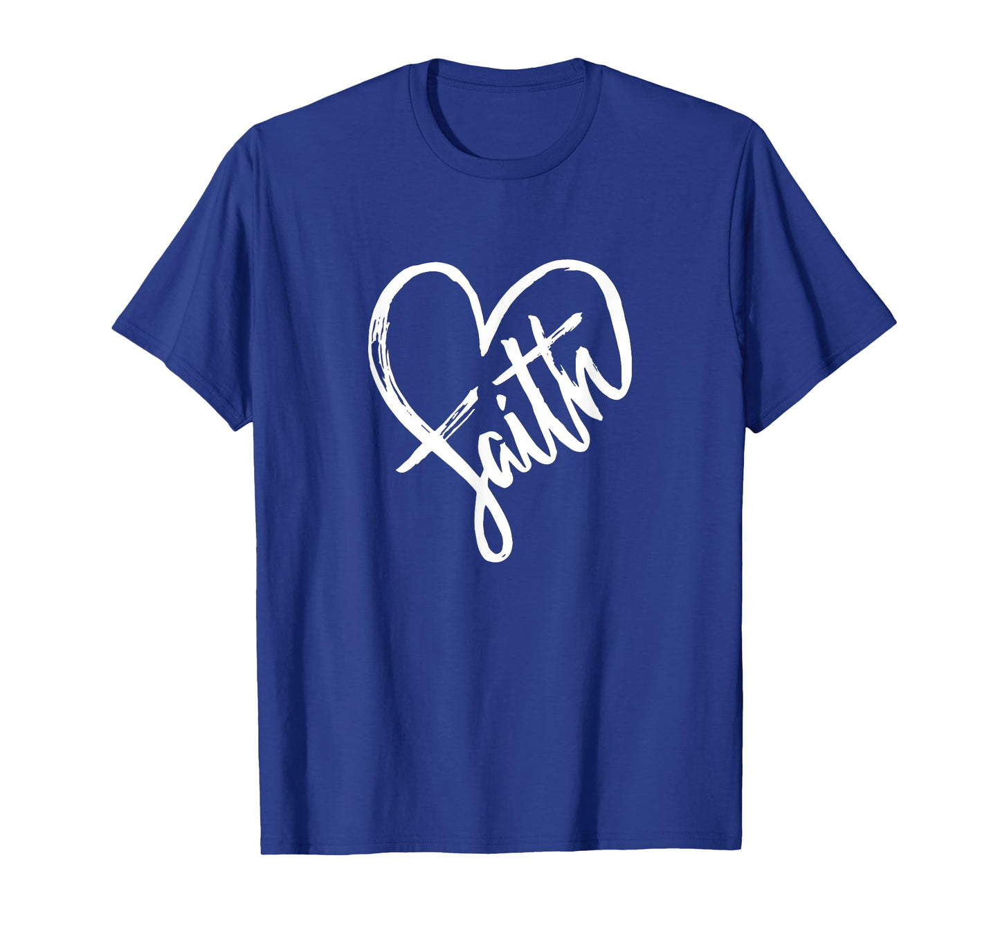Faith Heart Love Religion - Jesus Believer Belief Crucifix T-Shirt