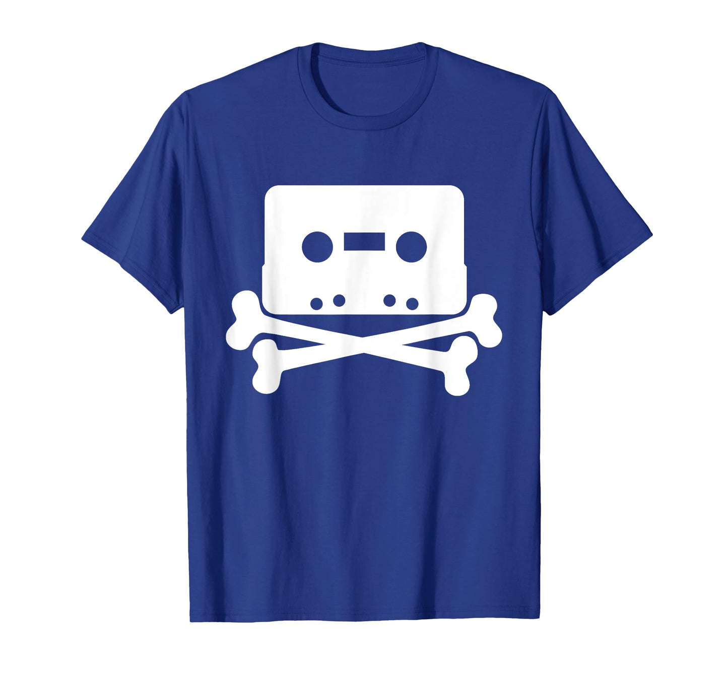 Vintage retro Cassette Tape Skull and Crossbones T-shirt T-Shirt