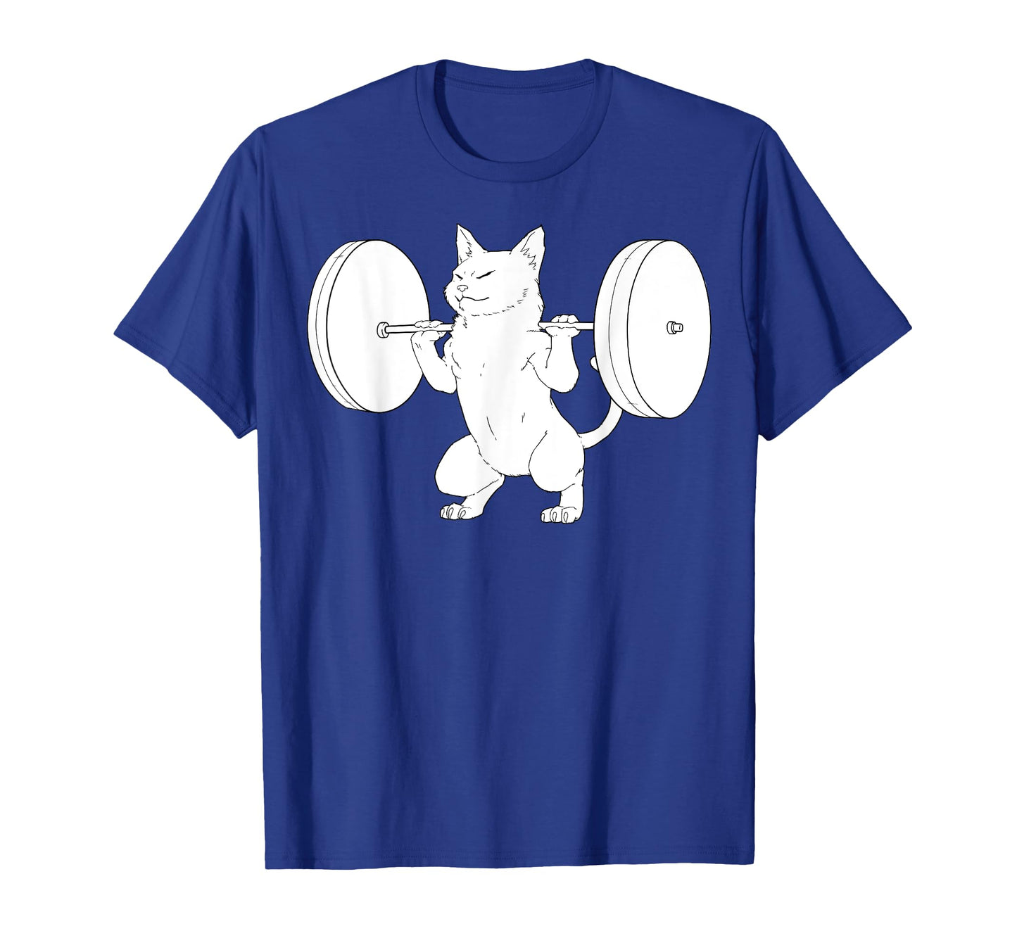 Cat Squat Powerlifting T-Shirt Cute T-Shirt for Men Women