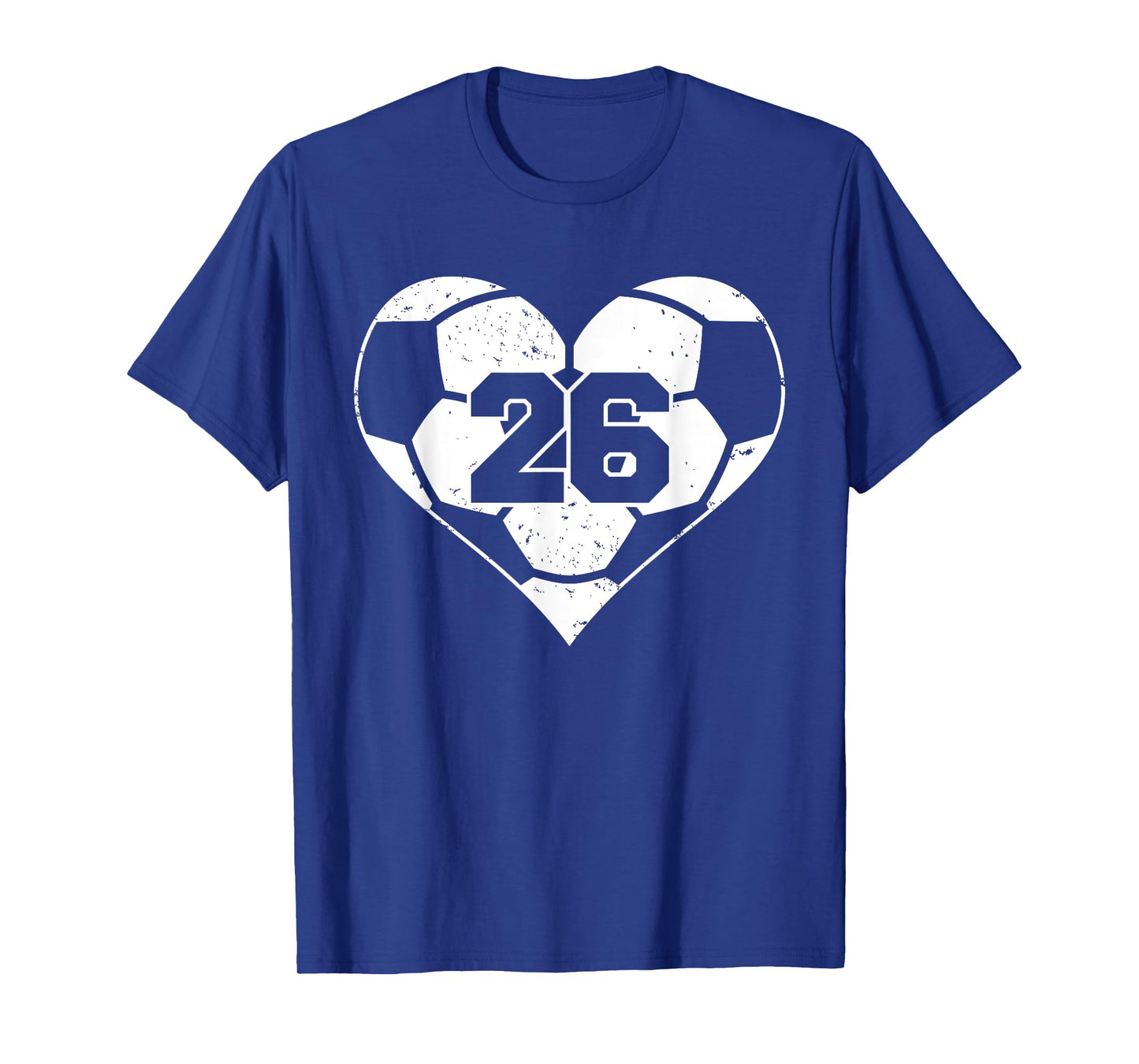 Soccer Number 26 Jersey Funny Soccer Heart Game Day T-Shirt