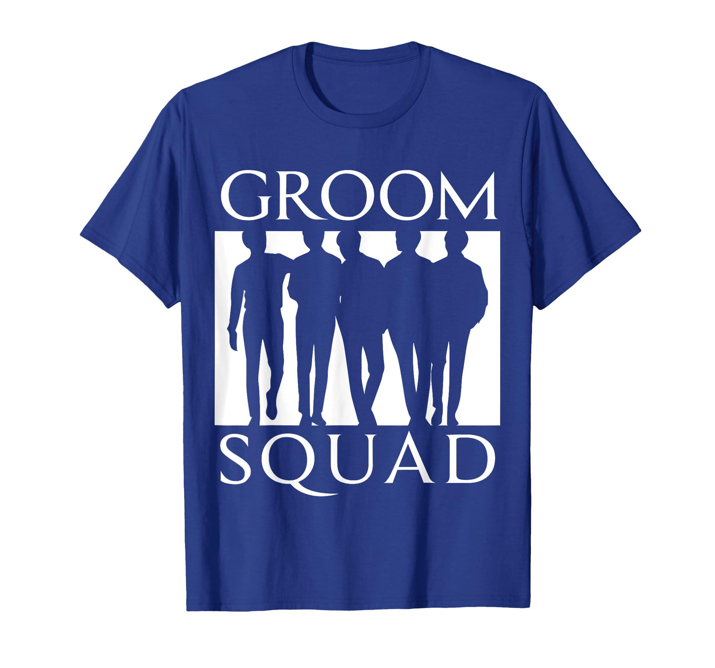 Groom Squad Groomsmen Team Silhouette Bachelor Party Wedding T-Shirt