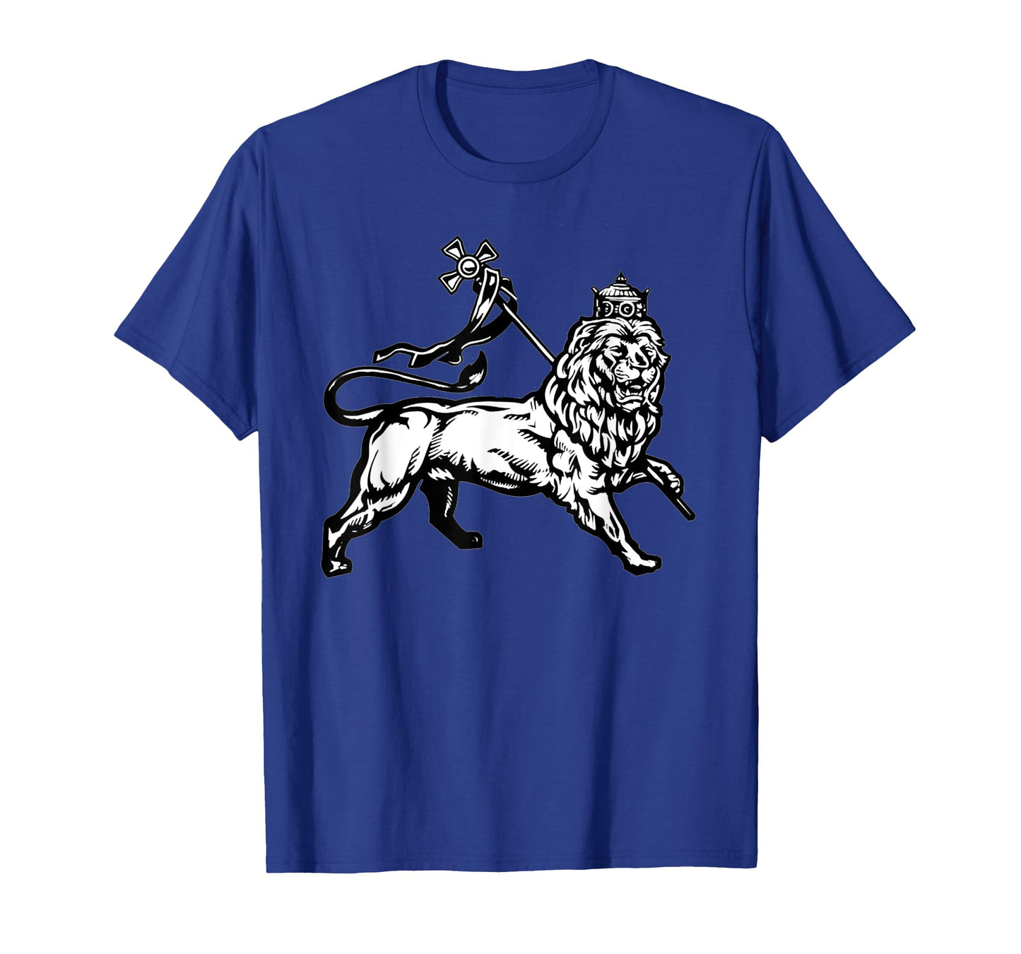 Ethiopian Rasta gift Lion of Judah With Ethiopian Cross T-Shirt