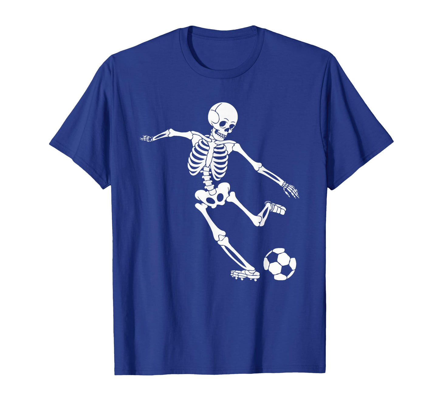 Soccer Skeleton Halloween Men Boys Soccer Player Halloween T-Shirt