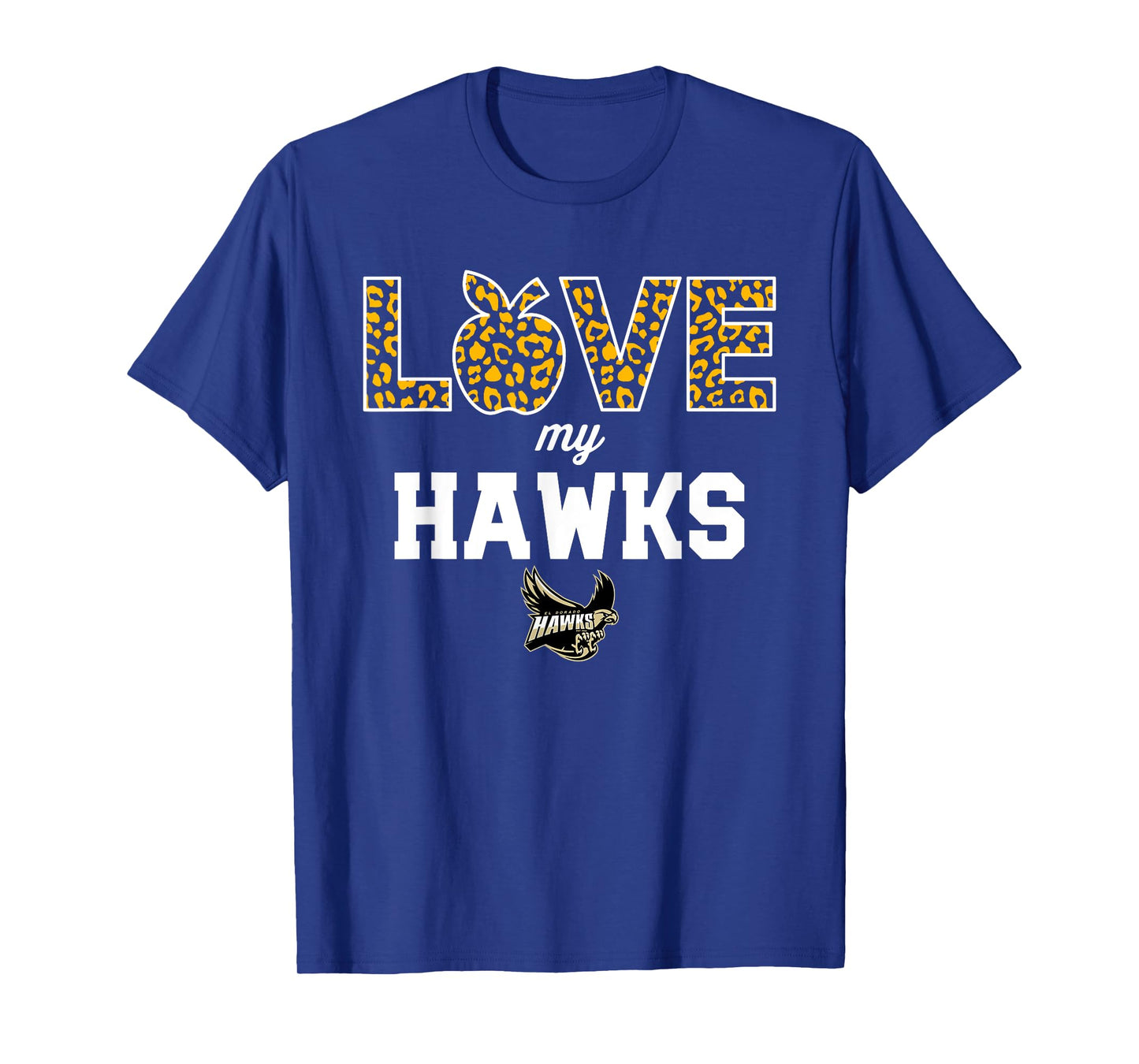 El Dorado Hawks Logo Love My Team HS T-Shirt