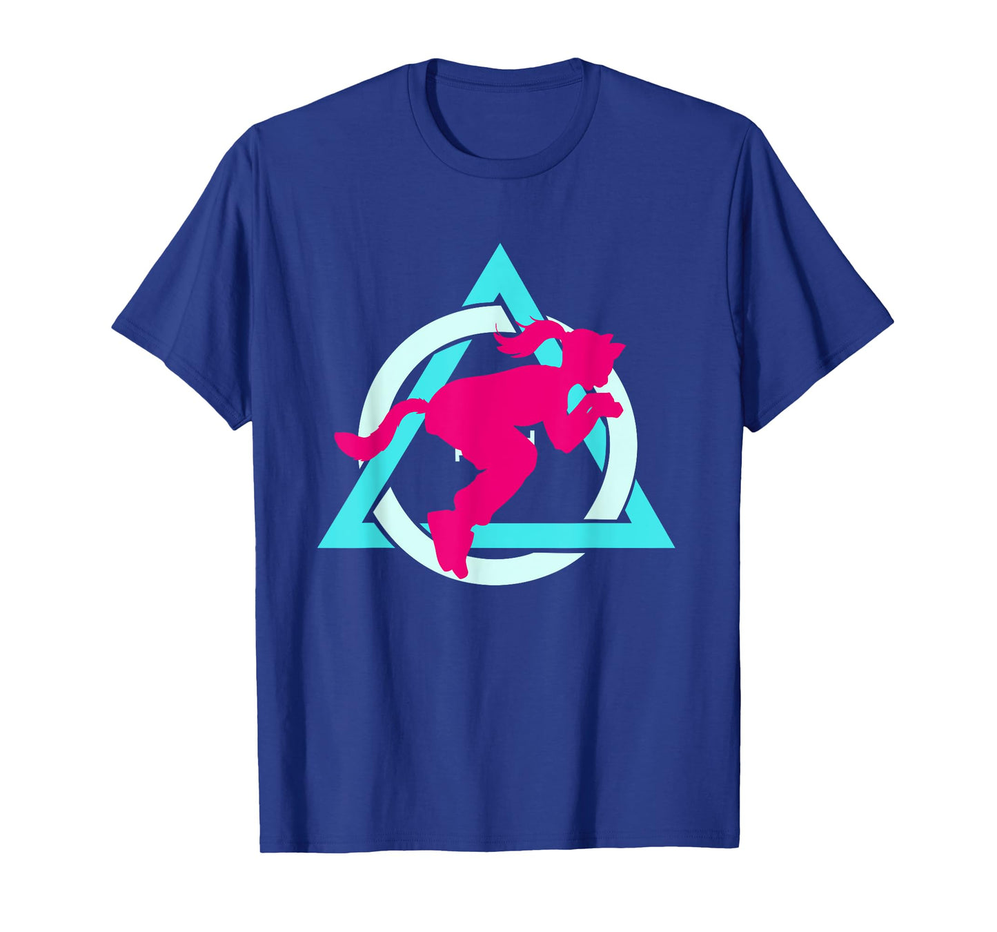 Therian quadrobics sign with jumping girl logo Therianthropy T-Shirt