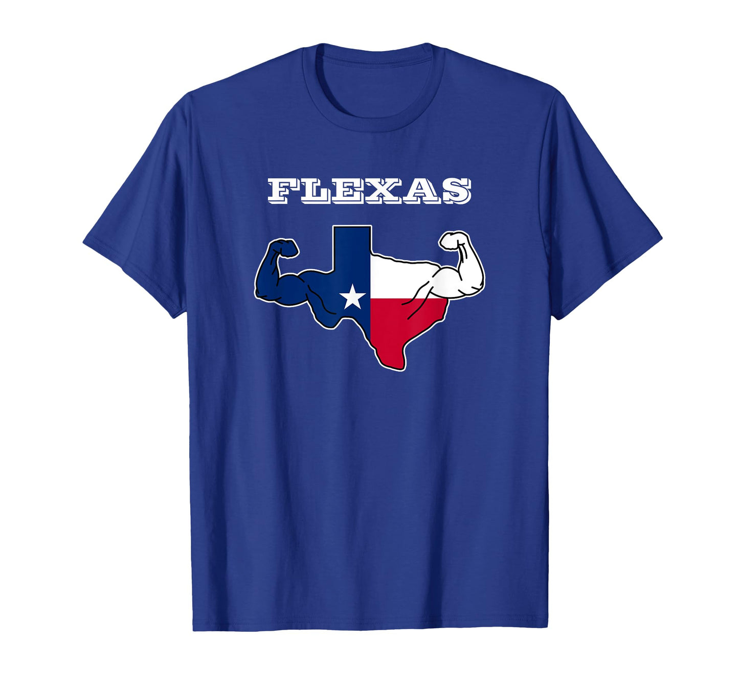 Texas Flag Flexas Gym Workout Weightlifting Shirt T-Shirt