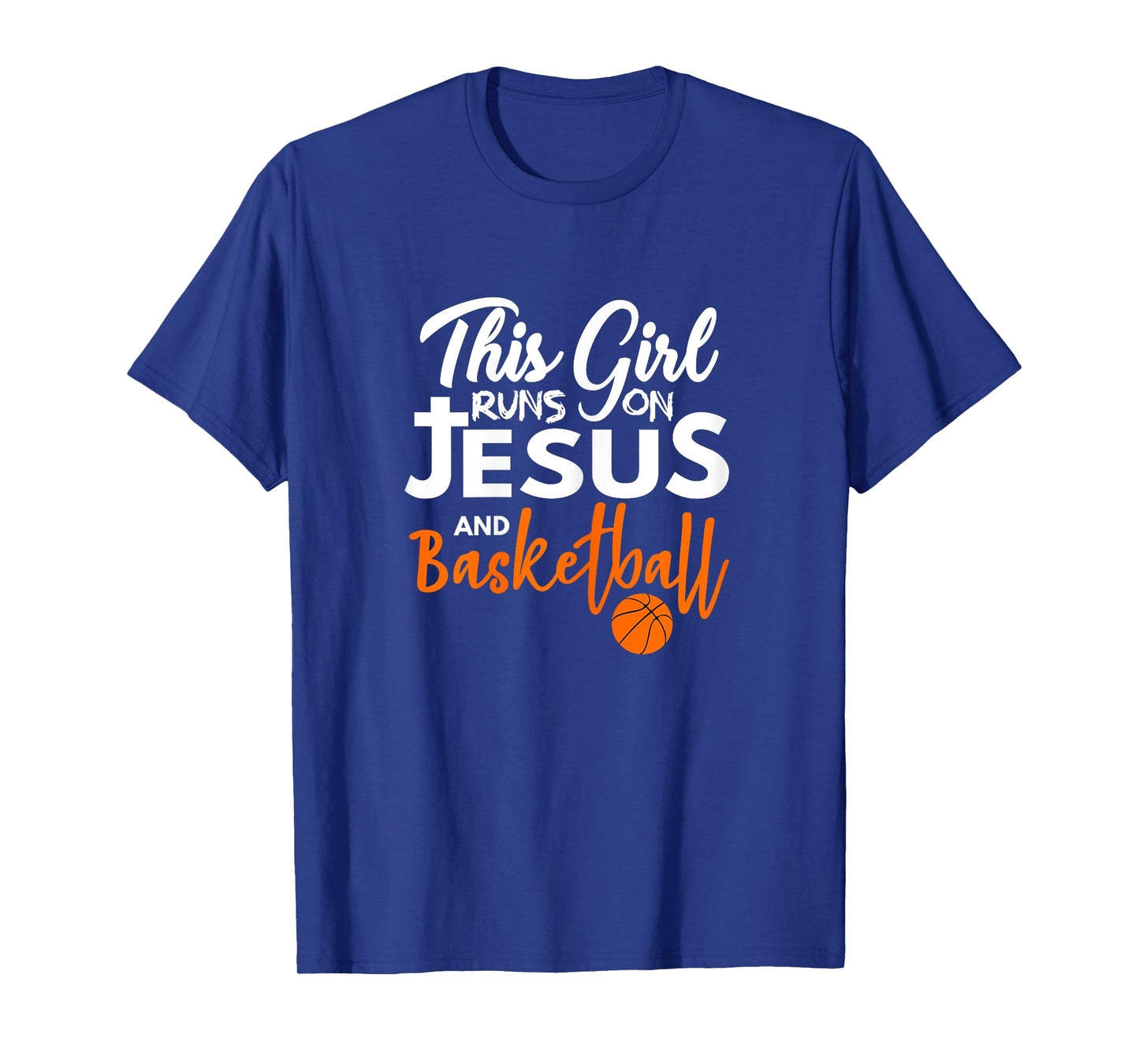 This Girl Runs On Jesus And Basketball T-Shirt