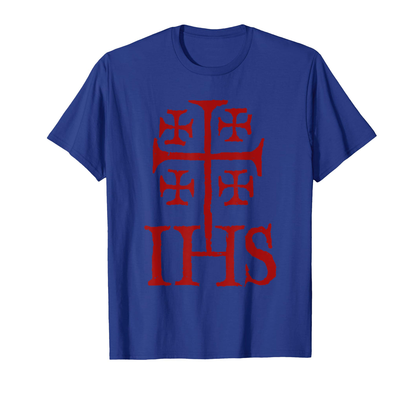 Medieval Crusaders Jerusalem Cross IHS Knights Templar T-Shirt