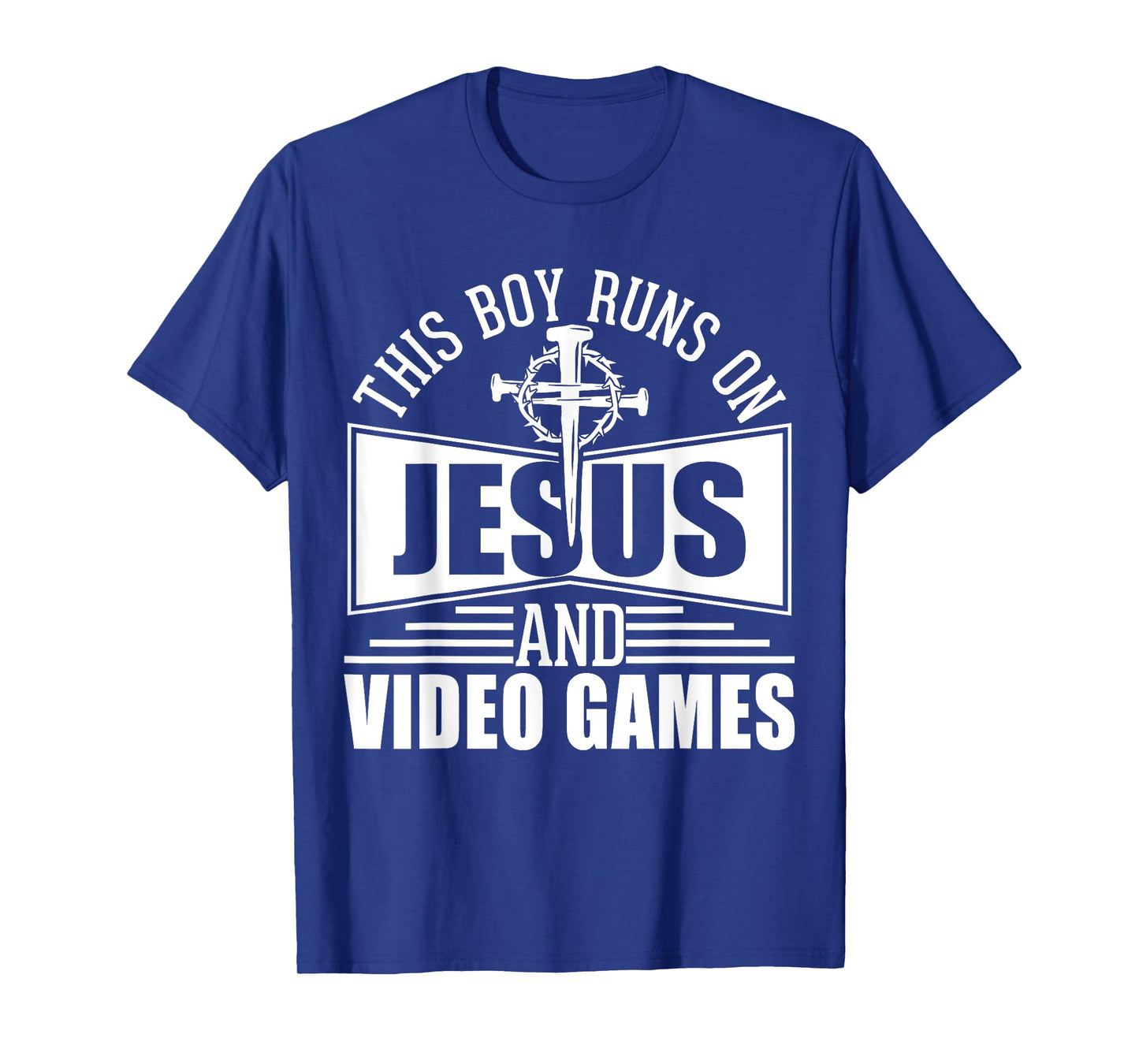 This Boy Runs On Jesus And Video Games T-Shirt